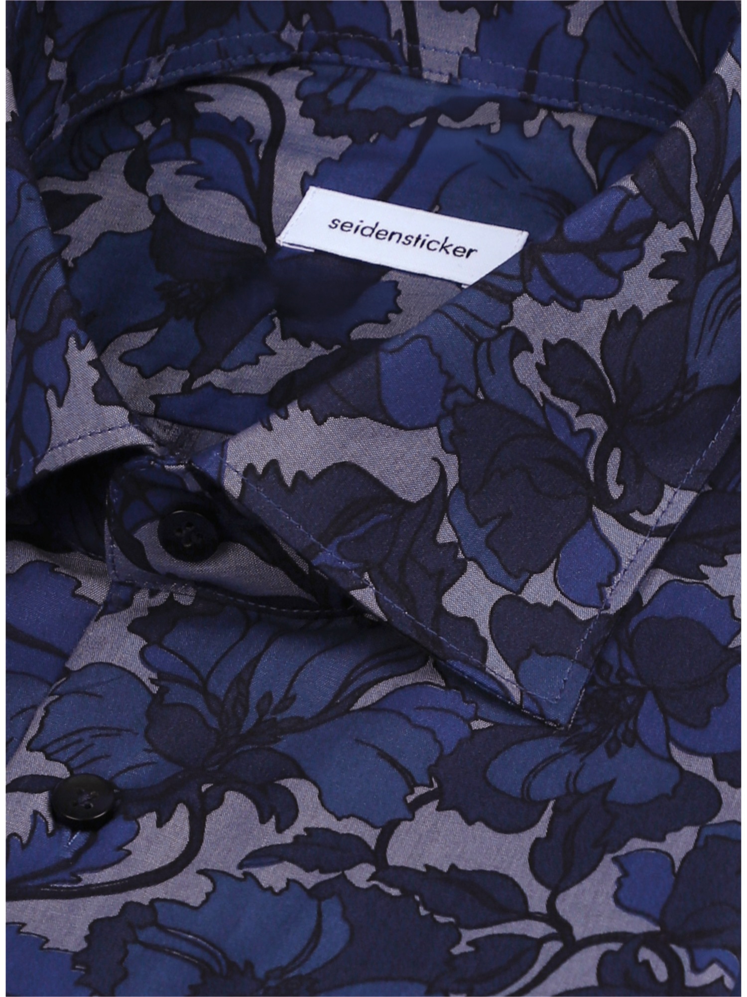 seidensticker Businesshemd »Schwarze Rose« Slim 1/1 Kentkragen Druck