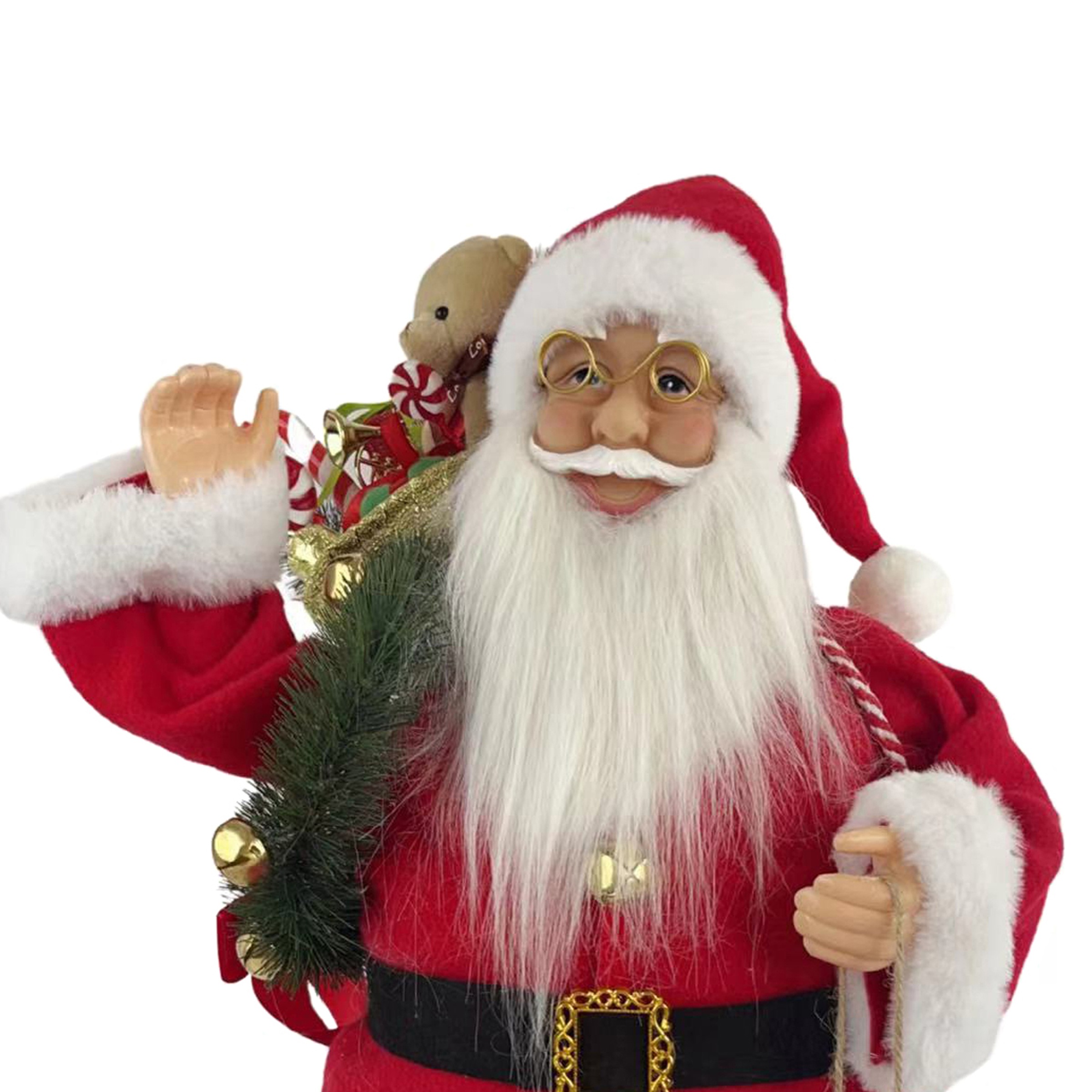 SHX Weihnachtsmann »Animierter Weihnachtsmann mit Sack«, Bewegung, Soundeffekte