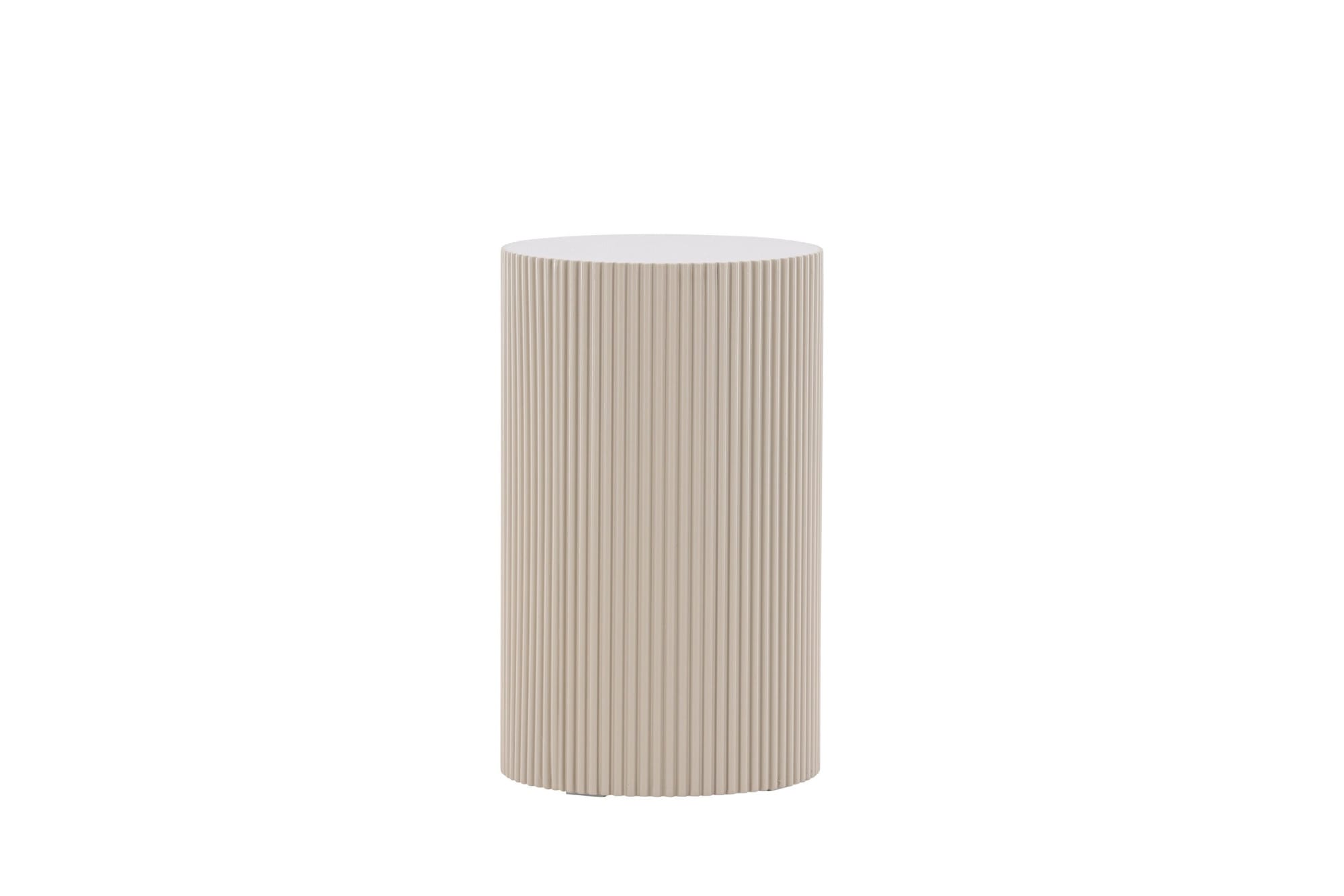 Venture Home Beistelltisch »Lenox, runder Beistelltisch, gerillte Optik, Ø 31 cm« Ablagetisch, MDF, strukturierte Seiten, kompakt, dekorativ
