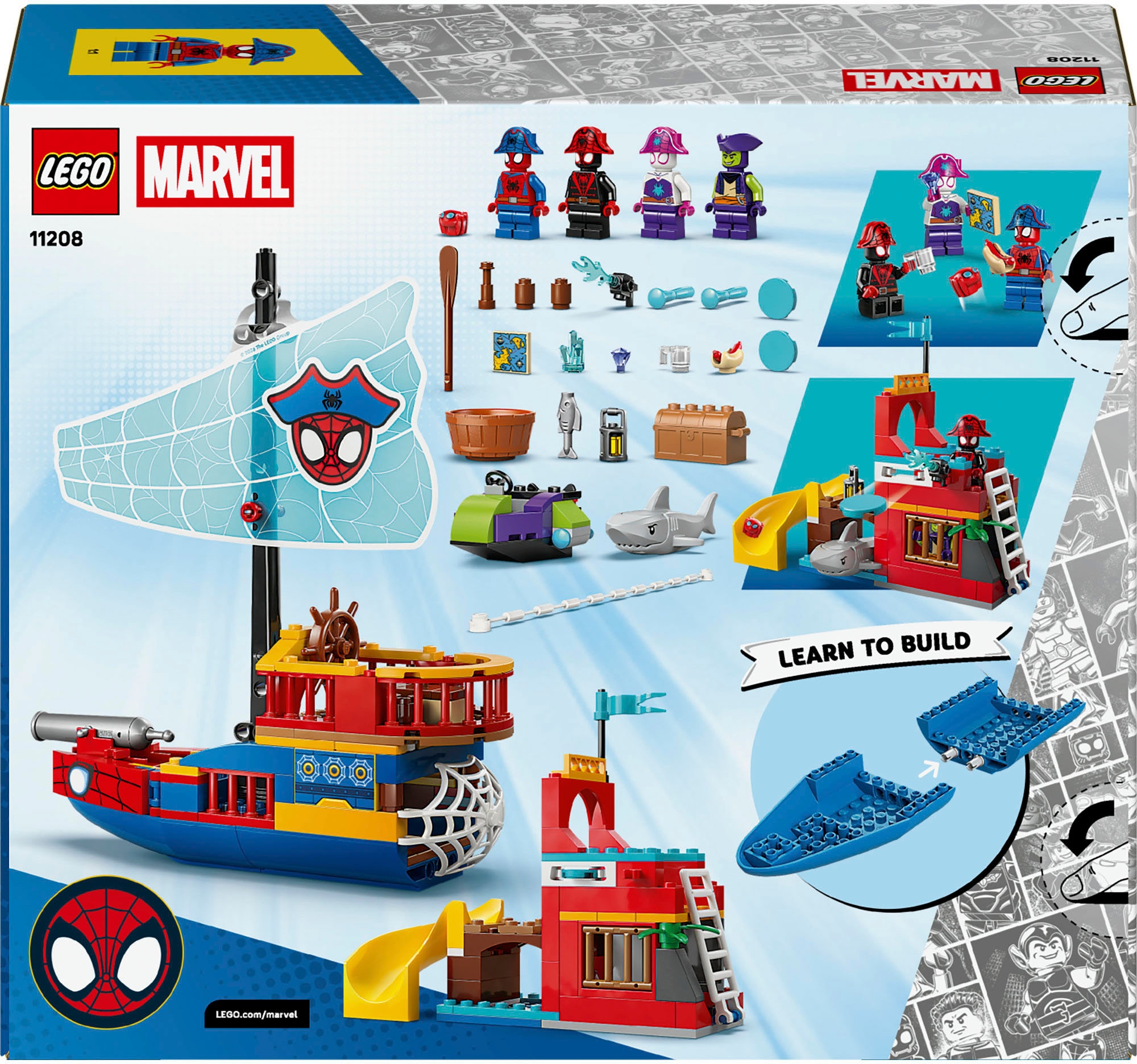 LEGO® Konstruktionsspielsteine »Piratenschiff von Spideys Team (11208), LEGO Spidey« Made in Europe