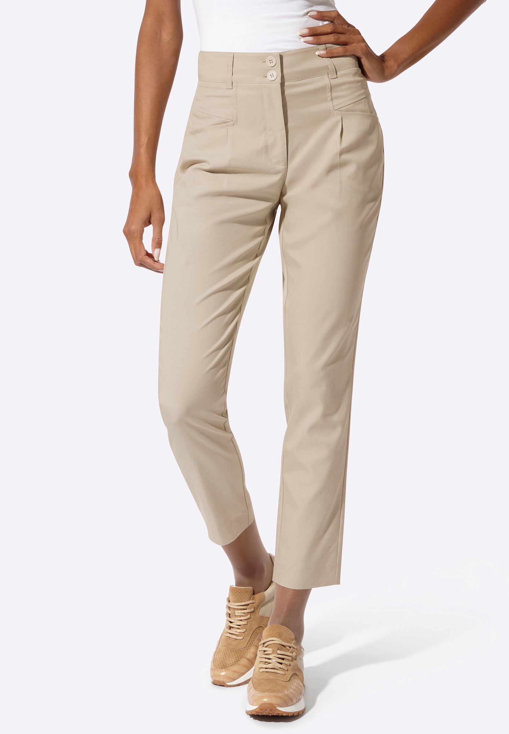 creation L Stoffhose »Lyocell-Polyester-Hose Hose in schimmernder Qualität«