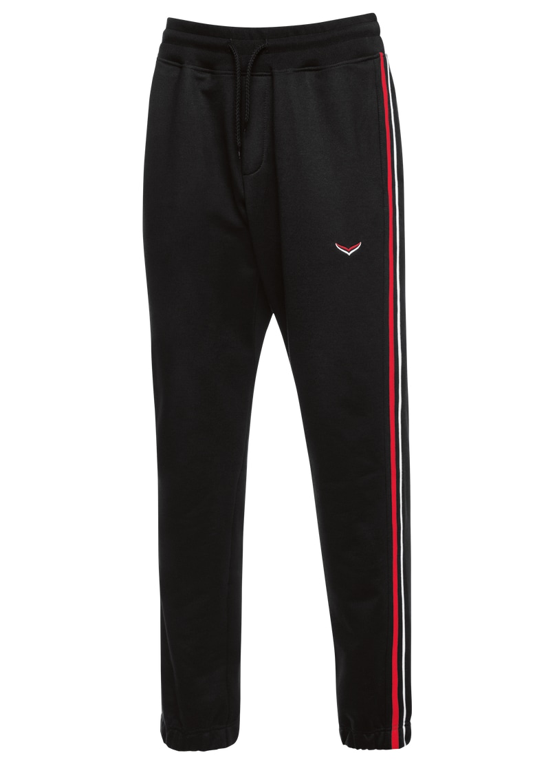 Trigema Jerseyhose »TRIGEMA Jogginghose mit kontrastfarbigen Seitenstreifen«, (1 tlg.)