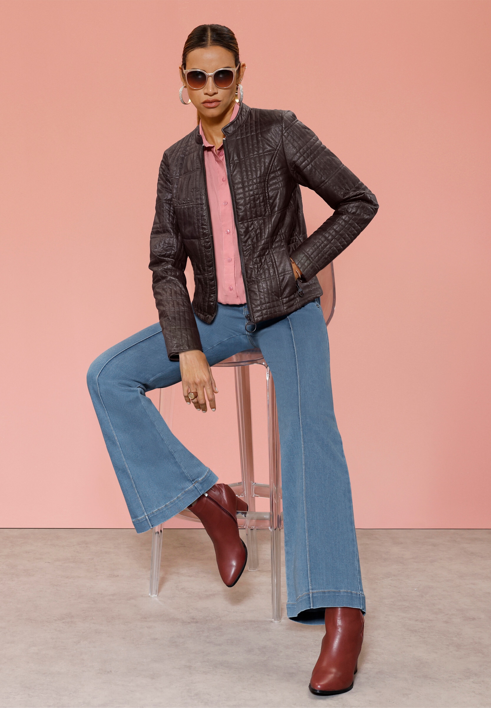 creation L Bootcut-Jeans »Jeans Bootcut-Jeans mit Biesen«