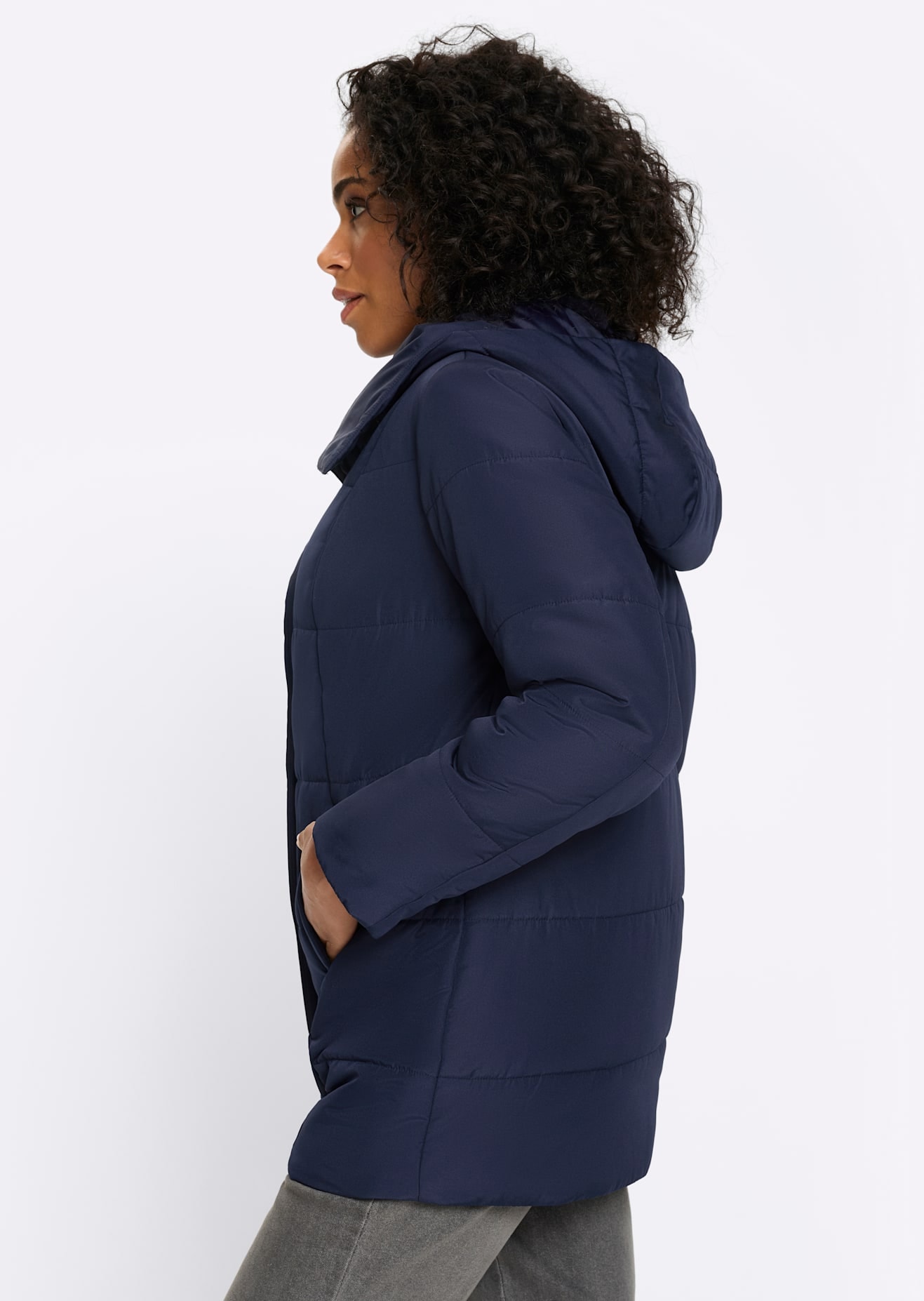 Classic Basics Steppjacke mit Kapuze