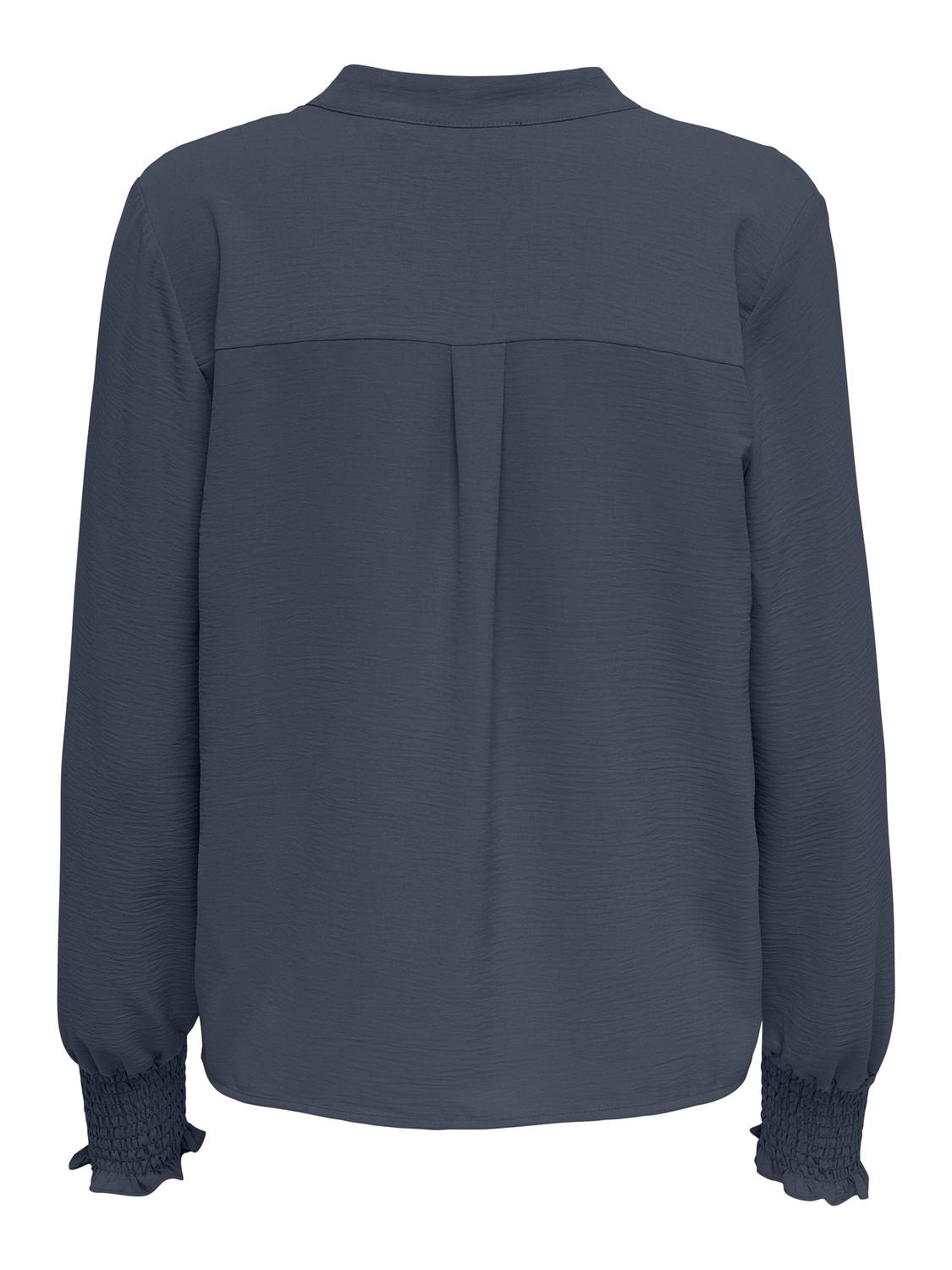 ONLY Blusenshirt »ONLMETTE V-NECK LS SMOCK TOP NOOS WVN«