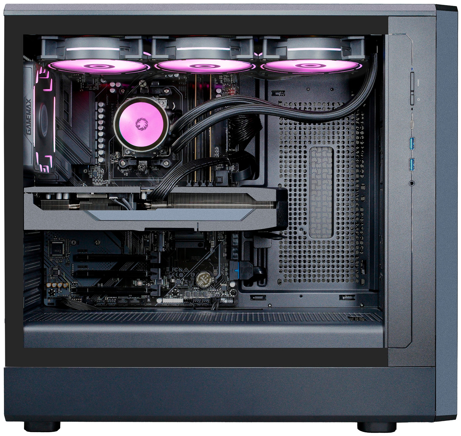 GAMEMAX Gaming-PC »CLAW BK 8175 Intel Core Ultra 5 245KF 32GB DDR5 1TB SSD RTX 5060« Windows 11, DDR5 RAM, Wasserkühlung