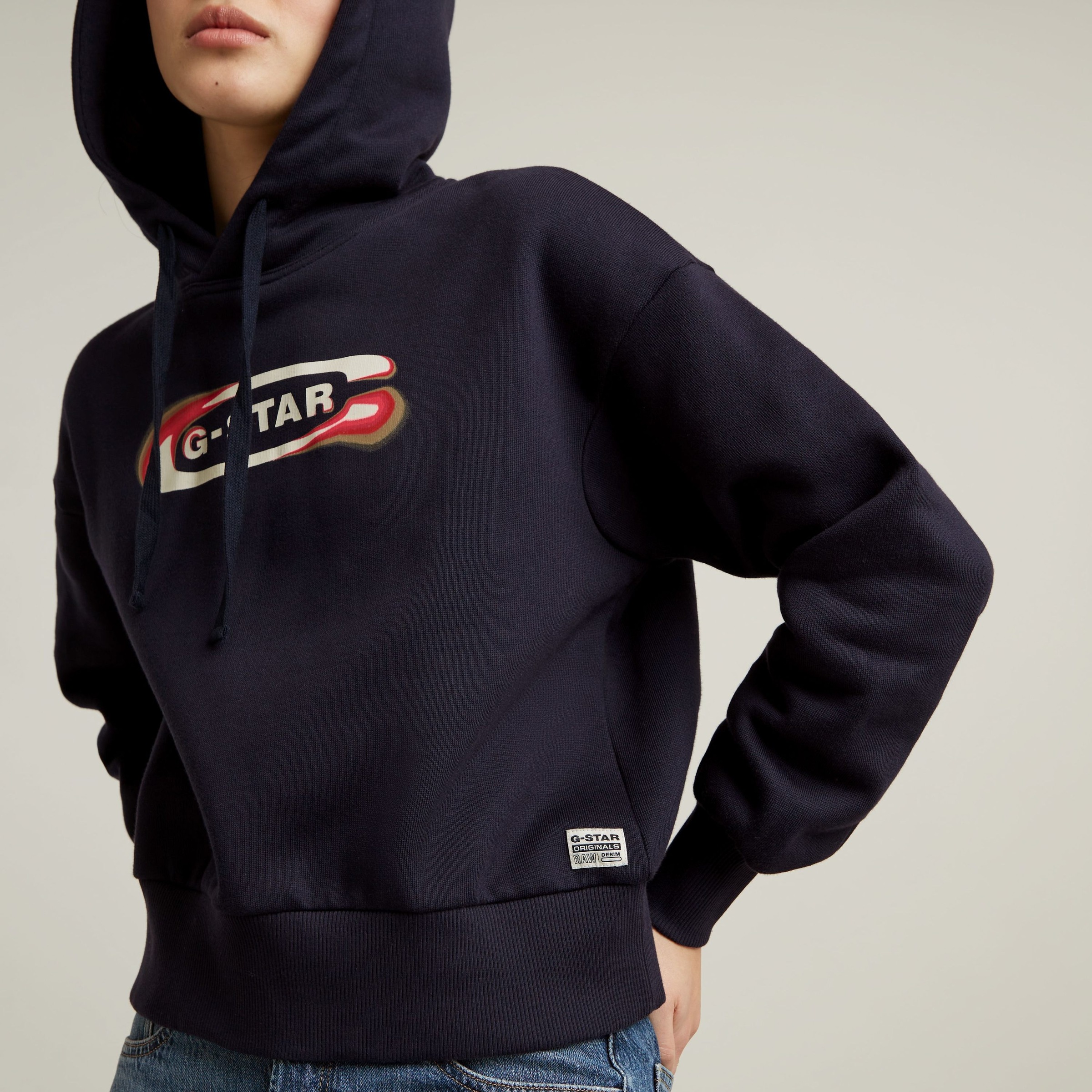 G-STAR Kapuzensweatshirt »Old Skool Logo Loose«