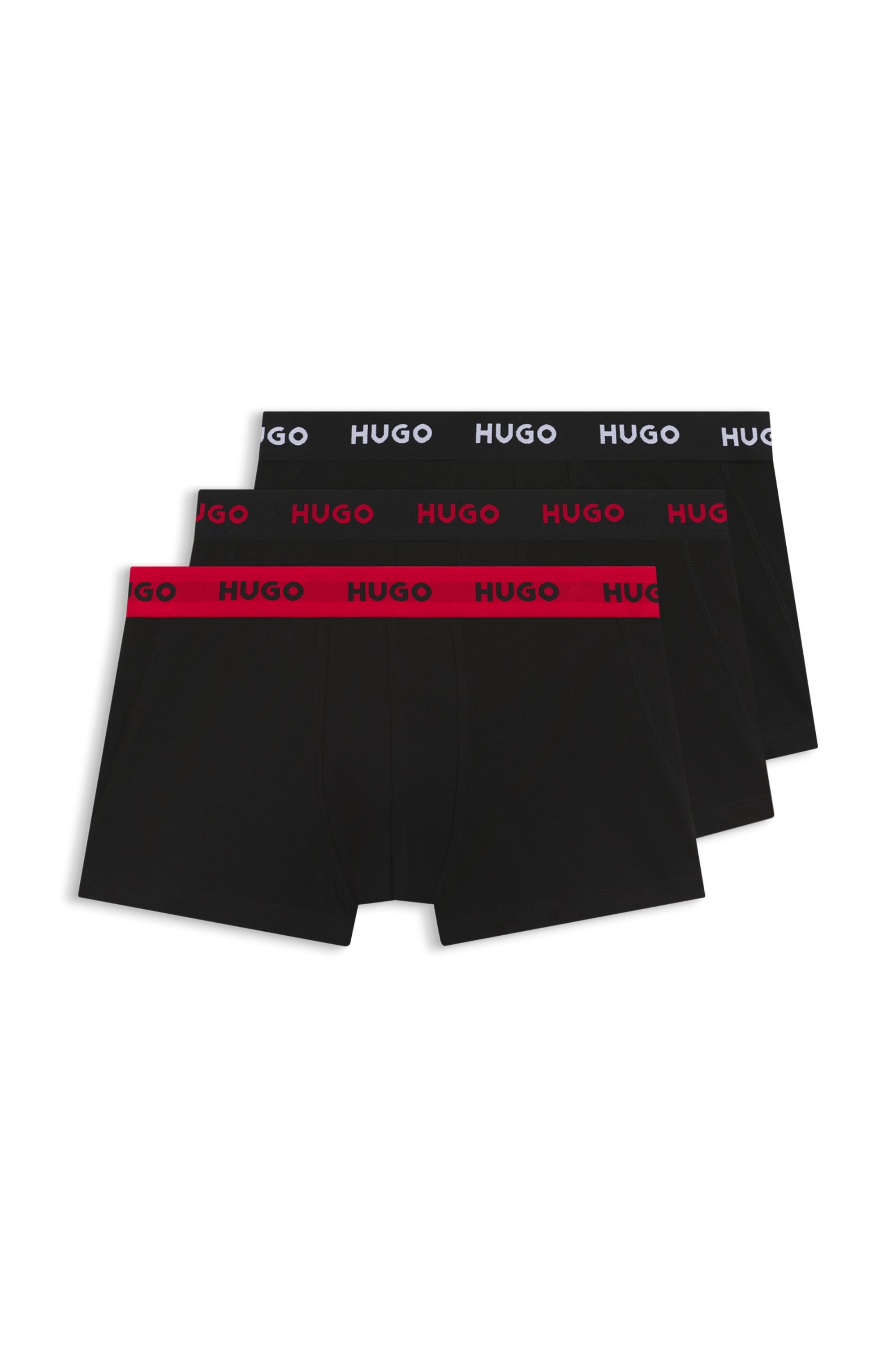 HUGO Underwear Trunk »TRUNK TRIPLET PACK« Packung, 3 Stk. mit Logoschriftzug auf dem Bund