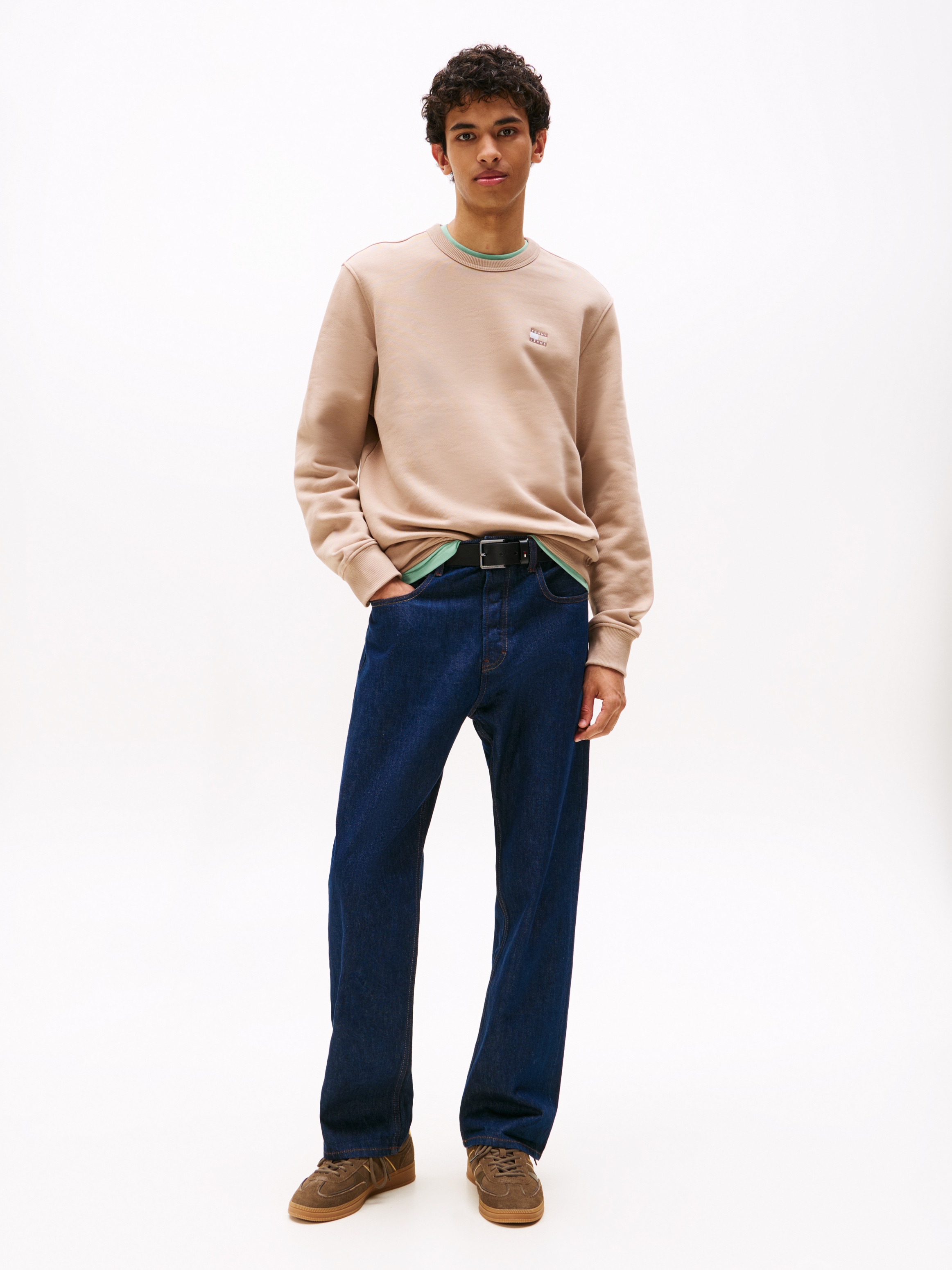 Tommy Jeans Sweatshirt »TJM REG BADGE CREW EXT«, Mit Rundhalsausschnitt
