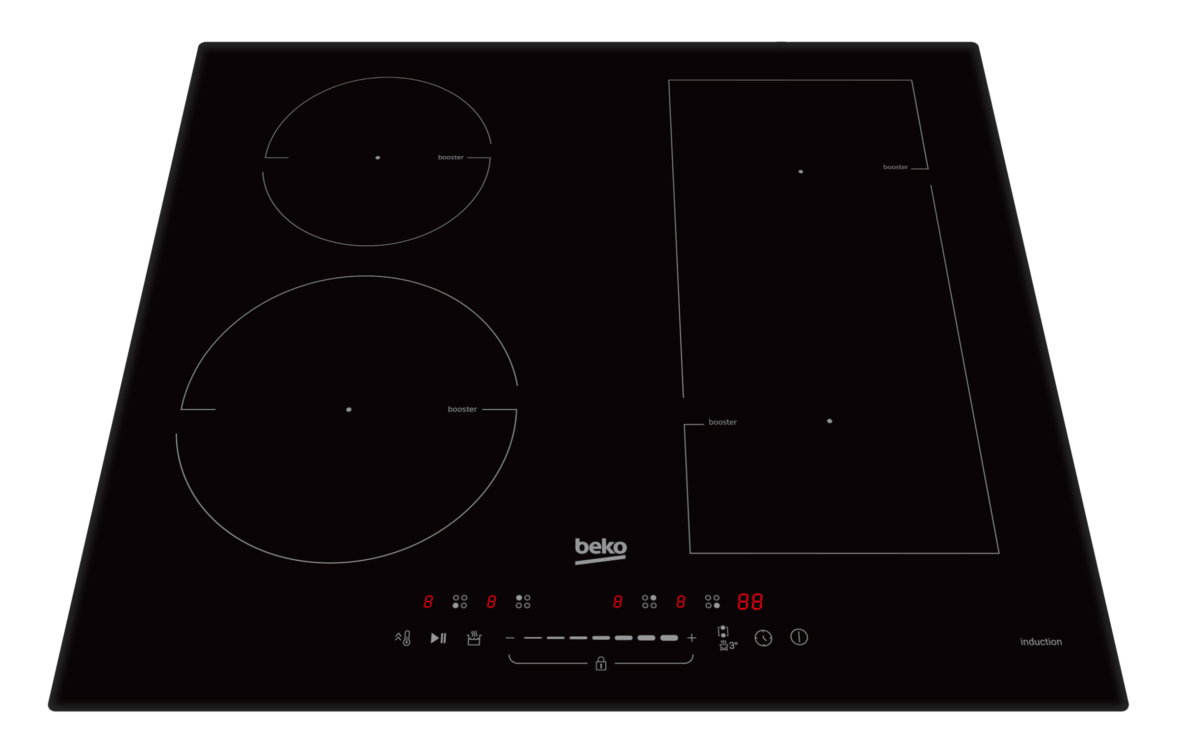 BEKO Flex-Induktions-Kochfeld »HII 64500 FTO« Stop&Go – Pause drücken und später genau dort weitermachen