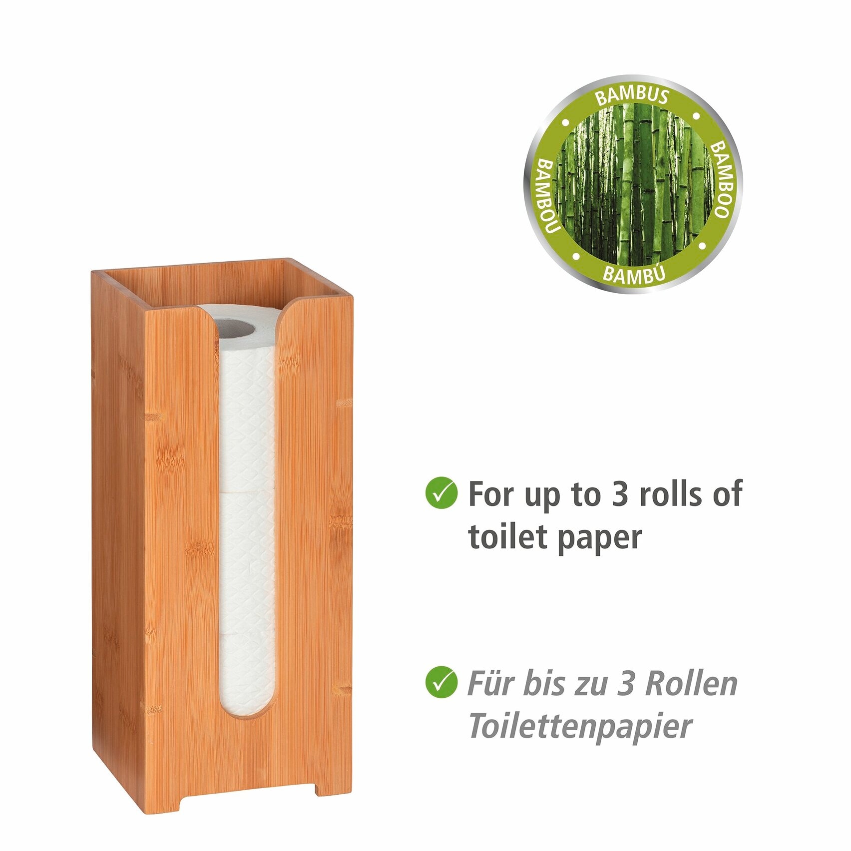 WENKO Toiletten-Ersatzrollenhalter »Bambusa« aus Bambus