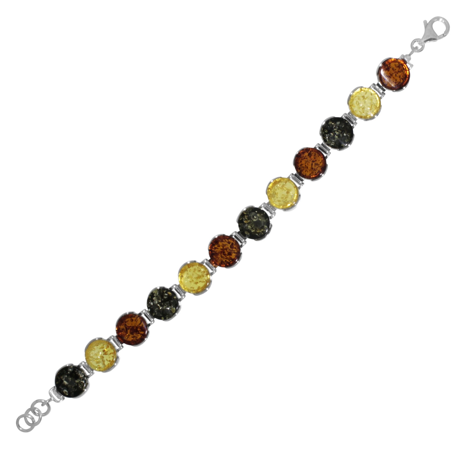 OSTSEE-SCHMUCK Armband »- Classic 10 mm - Silber 925/000 - Bernstein«