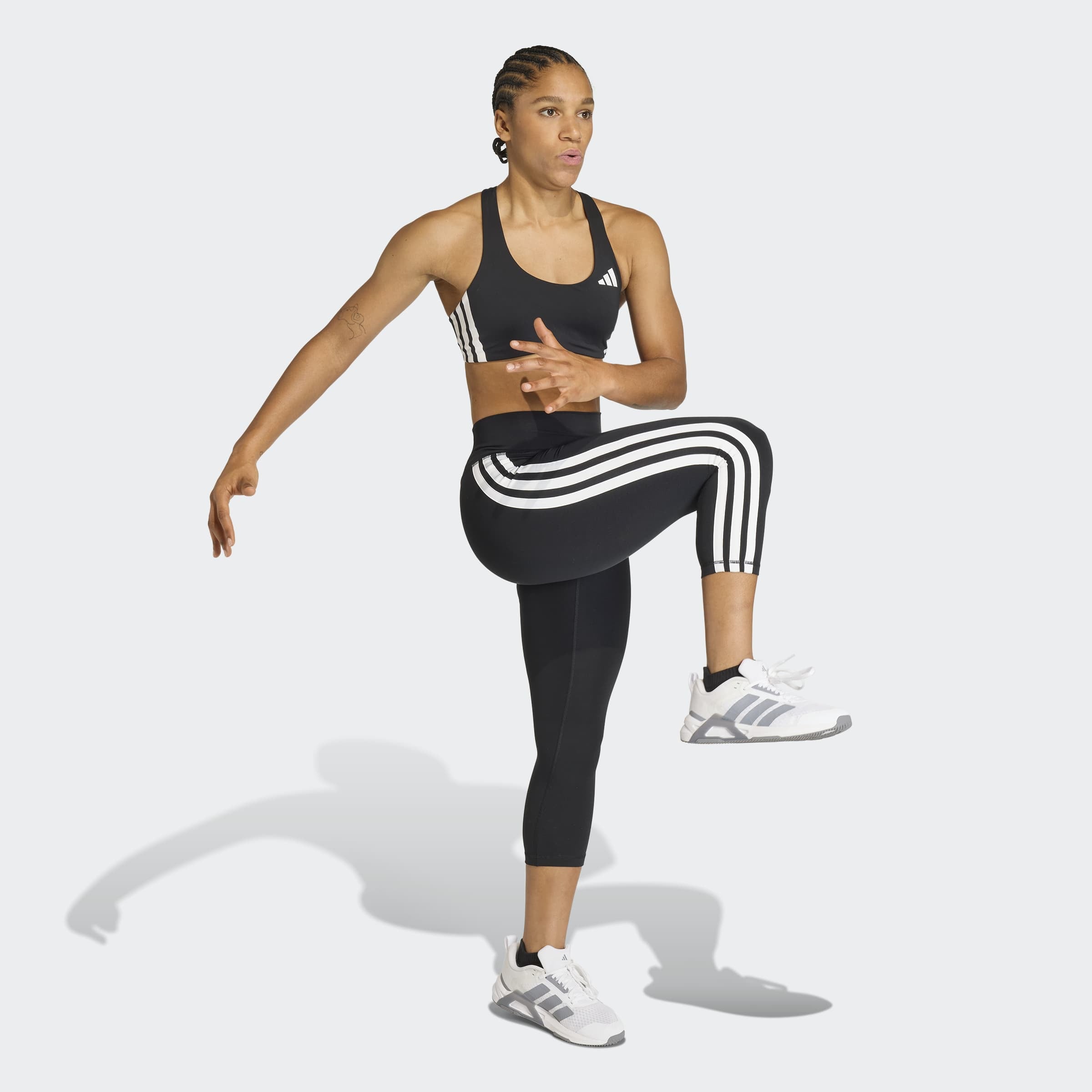 adidas Performance Trainingstights »OPTIME ESSENTIALS WORKOUT 3-STREIFEN 3/4 LEGGINGS«