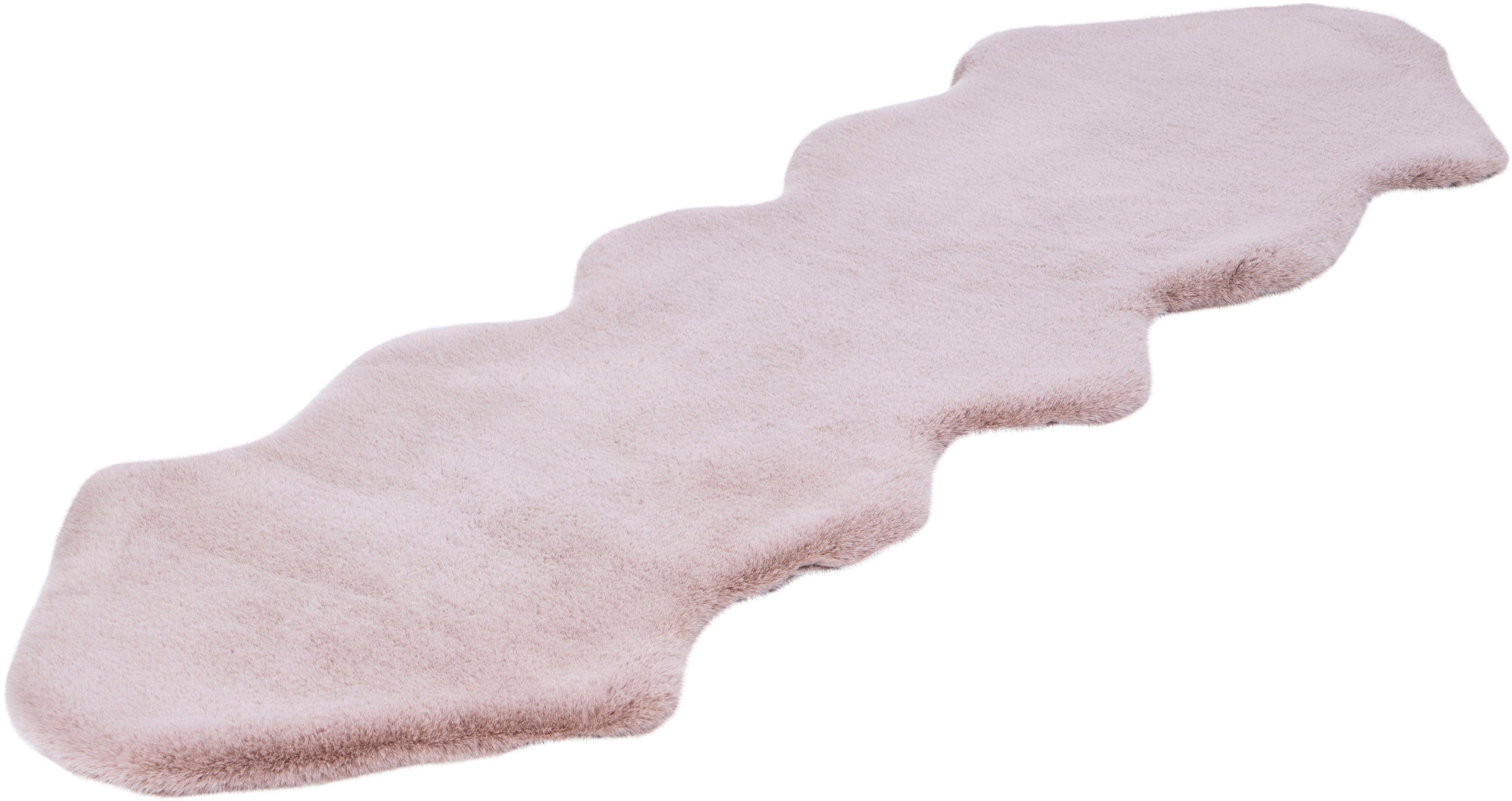 Arte Espina Hochflor-Läufer »Rabbit 300«, fellförmig, 35 mm Höhe, Kunstfell, Kaninchenfell-Haptik, auch ideal als Bettvorleger im Schlafzimmer