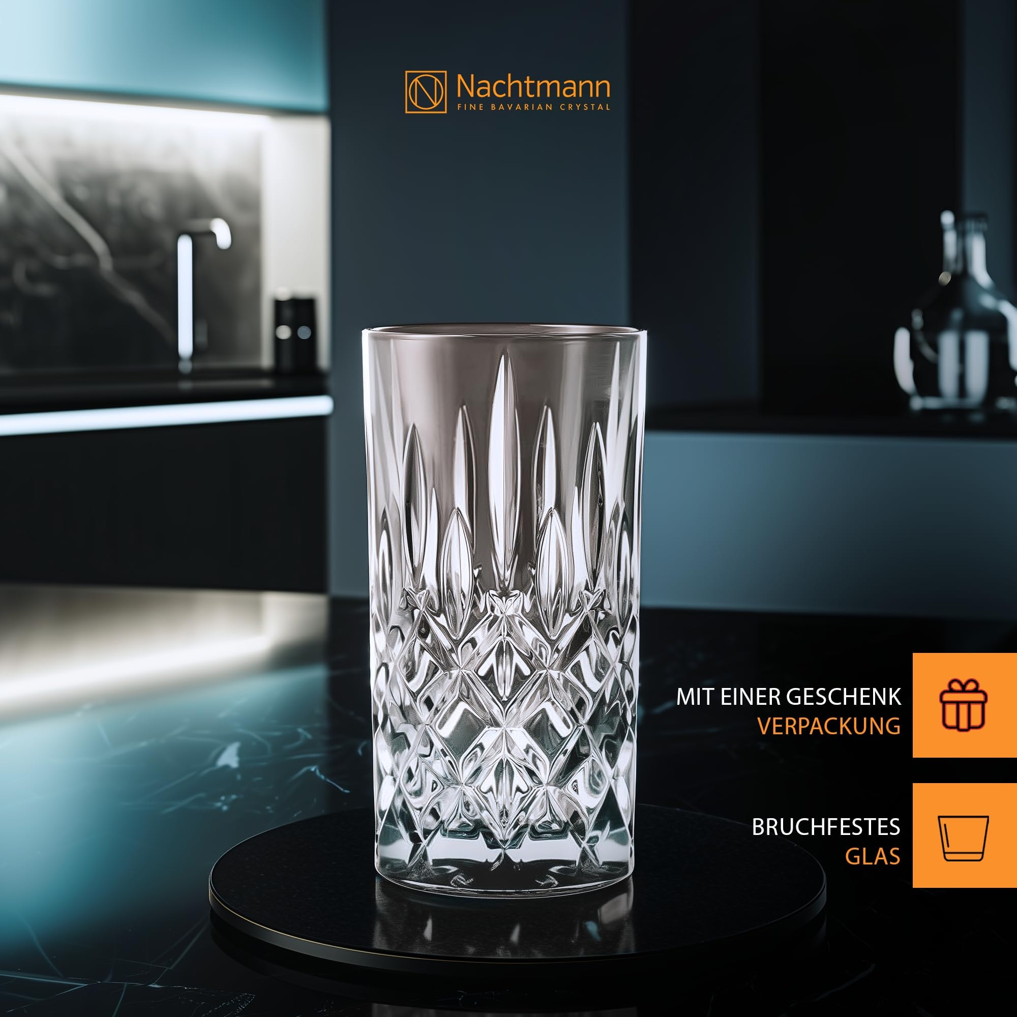 Nachtmann Longdrinkglas »Longdrinkgläser Noblesse Colors 395 ml 2er Set«