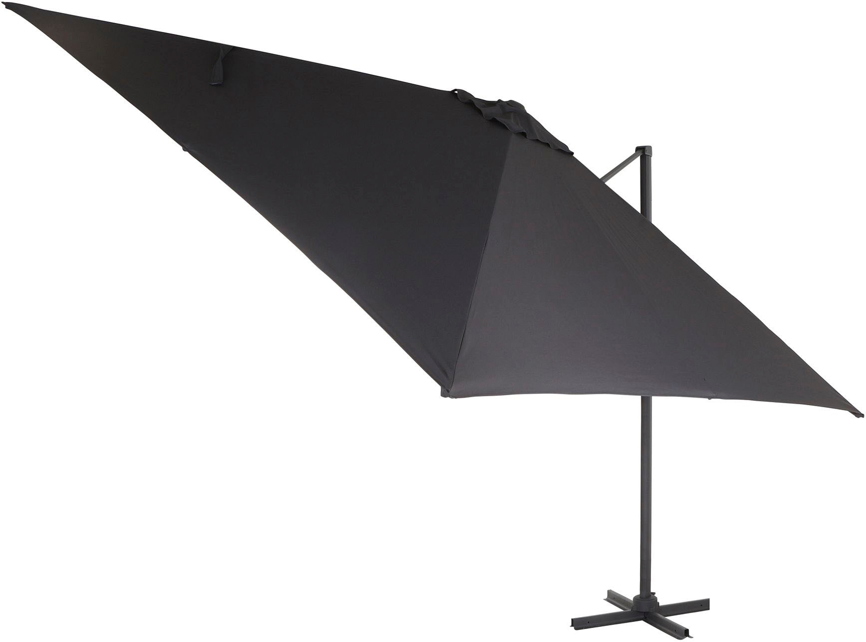 Siena Garden Ampelschirm »California«, (Set), inkl. Platten, Schutzhülle und Windsicherung, 3x3m