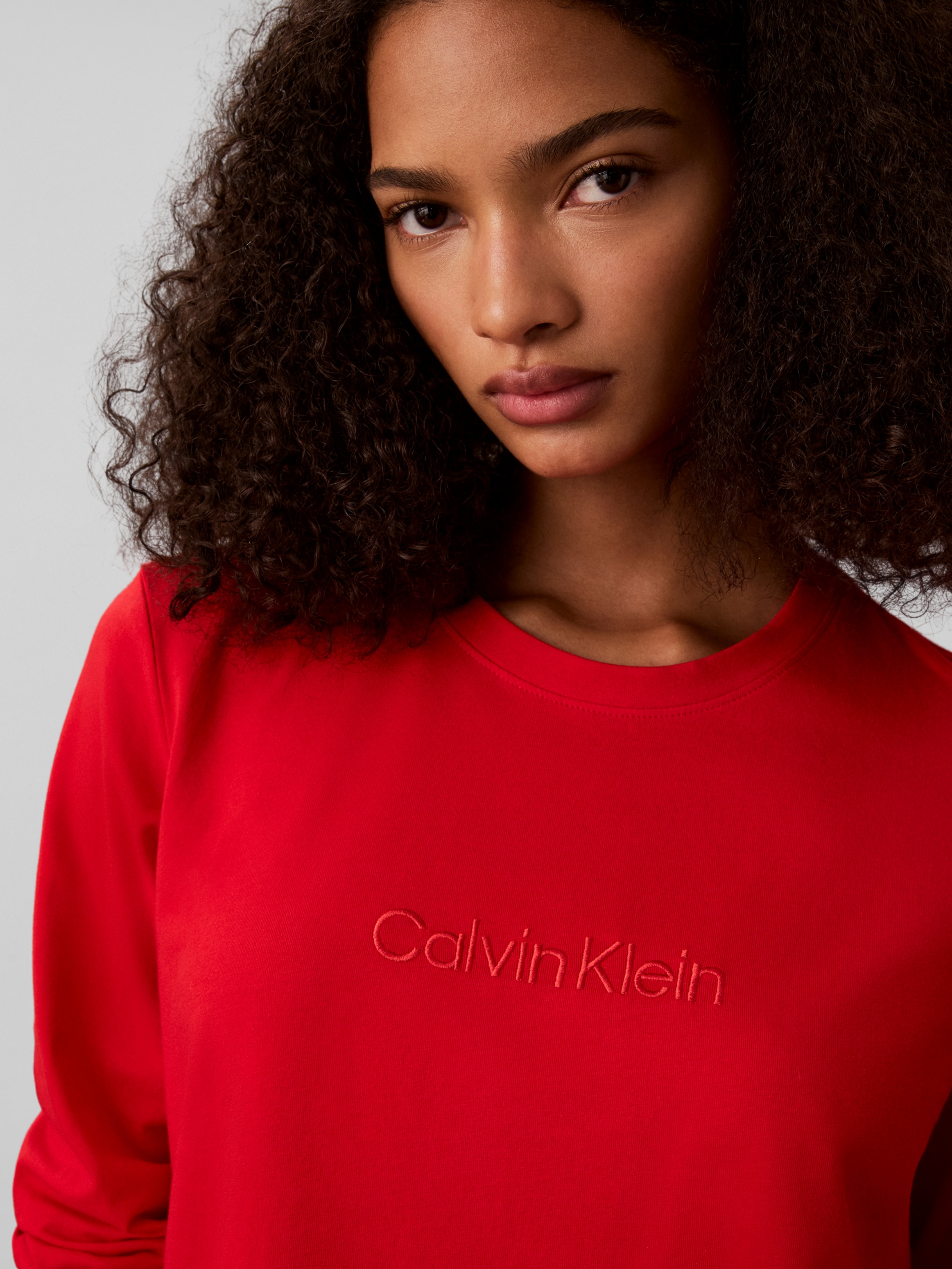 Calvin Klein Underwear Pyjama mit Logo-Stickerei, bequeme Passform, weites Bein