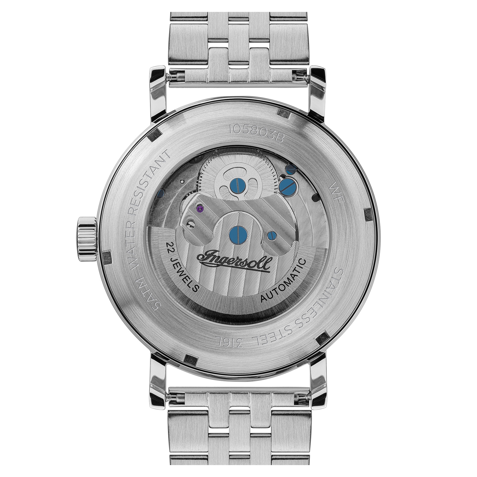 Ingersoll Automatikuhr »The Charles« Armbanduhr, Herrenuhr, Mechanische Uhr, Edelstahlarmband, analog