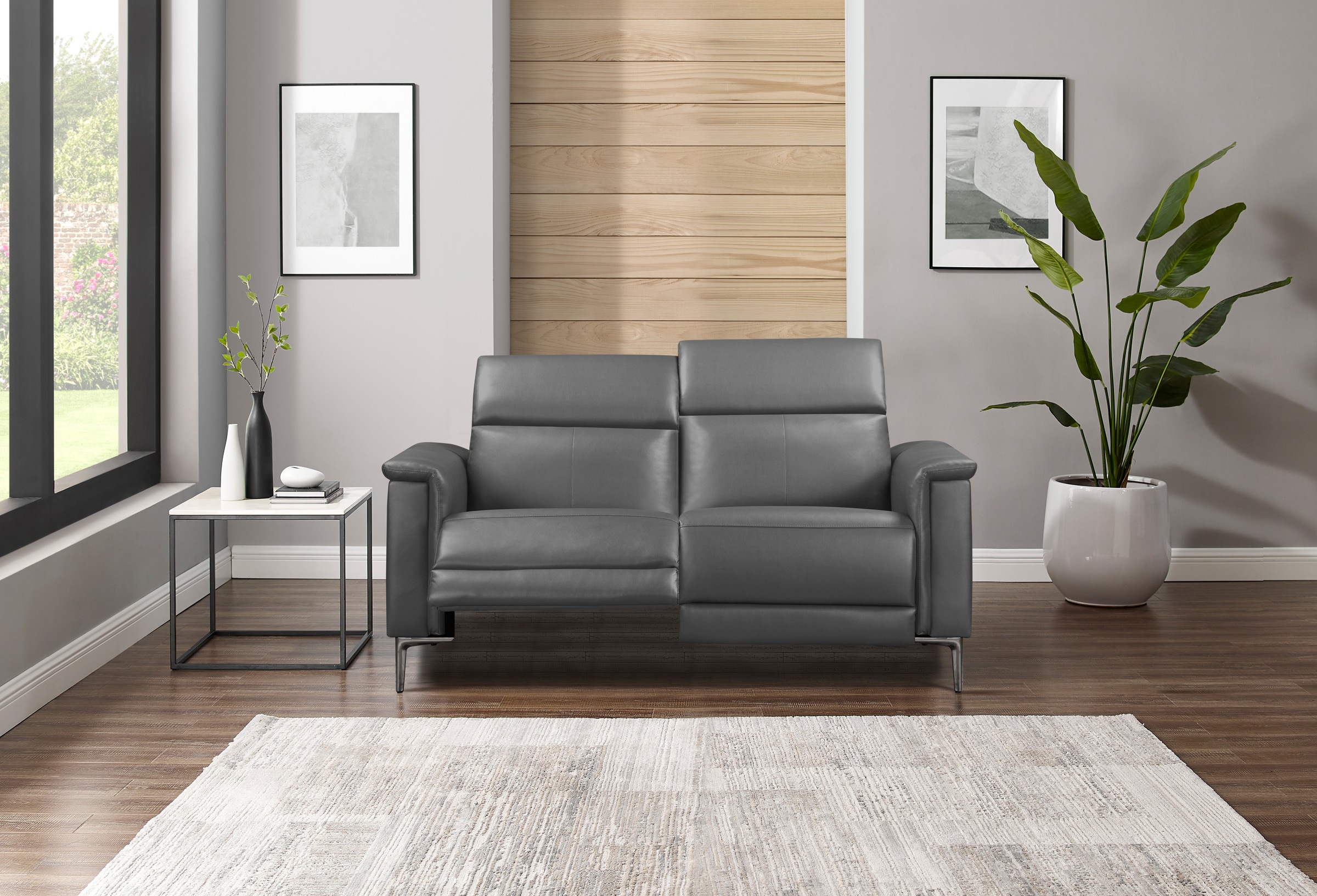 Places of Style 2-Sitzer »Lund«, manueller od. elektrischer Relaxfunktion und USB-A