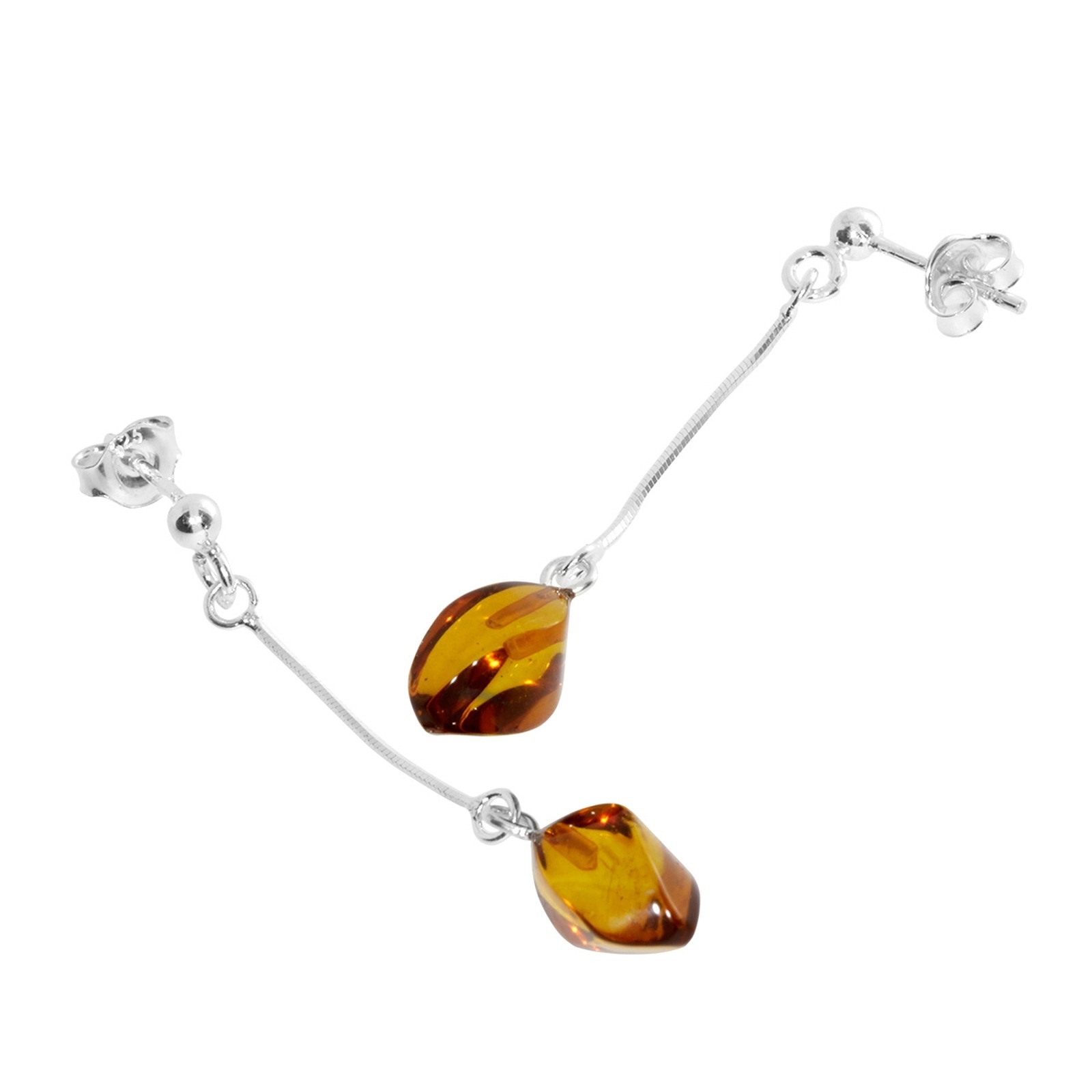 OSTSEE-SCHMUCK Paar Ohrhänger »- Sina - Silber 925/000 - Bernstein«