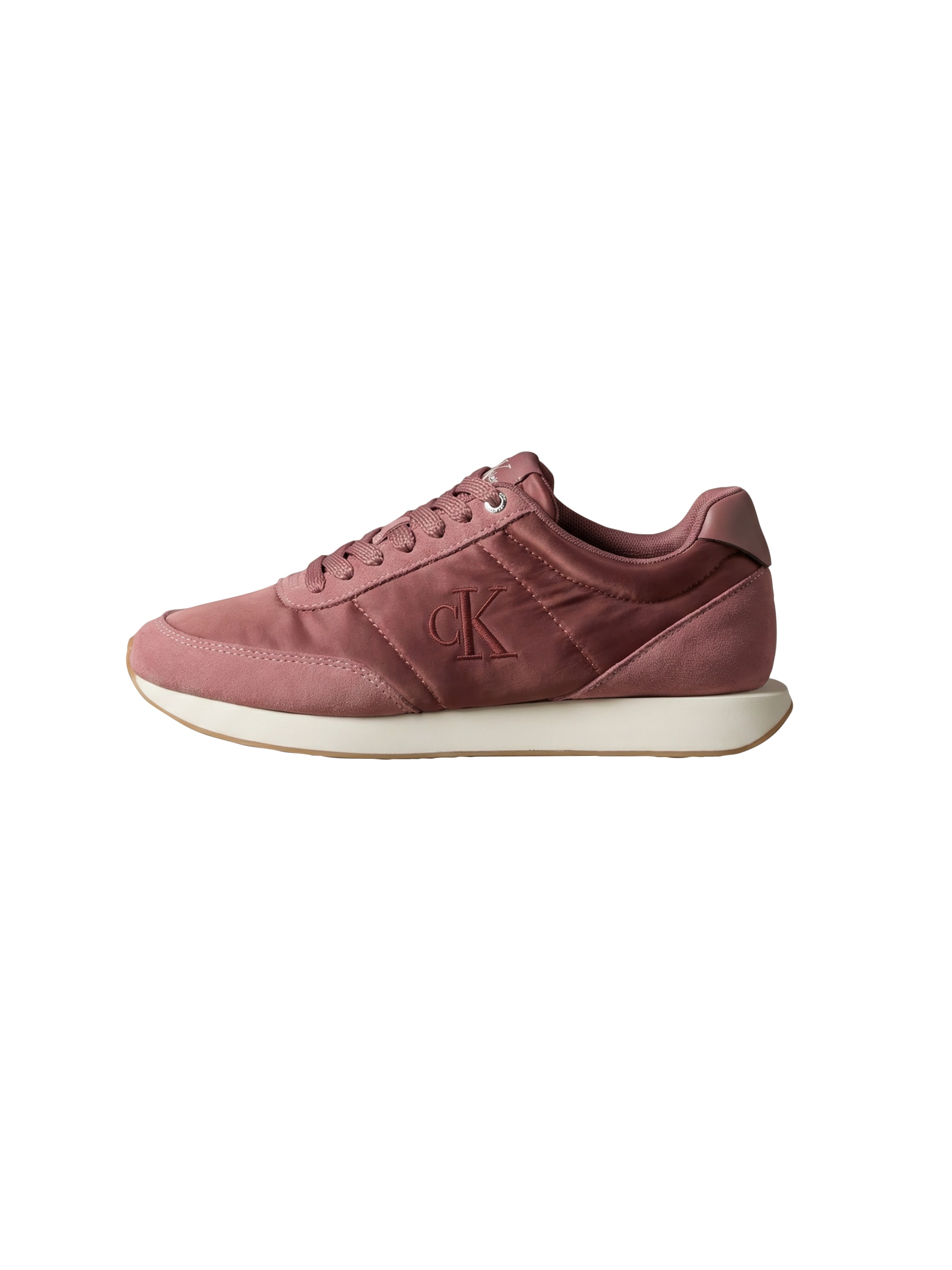 Calvin Klein Plateausneaker »RETRO RUNNER LACEUP SATIN MIX«  Schnürschuh, Halbschuh mit Schaftrandpolsterung