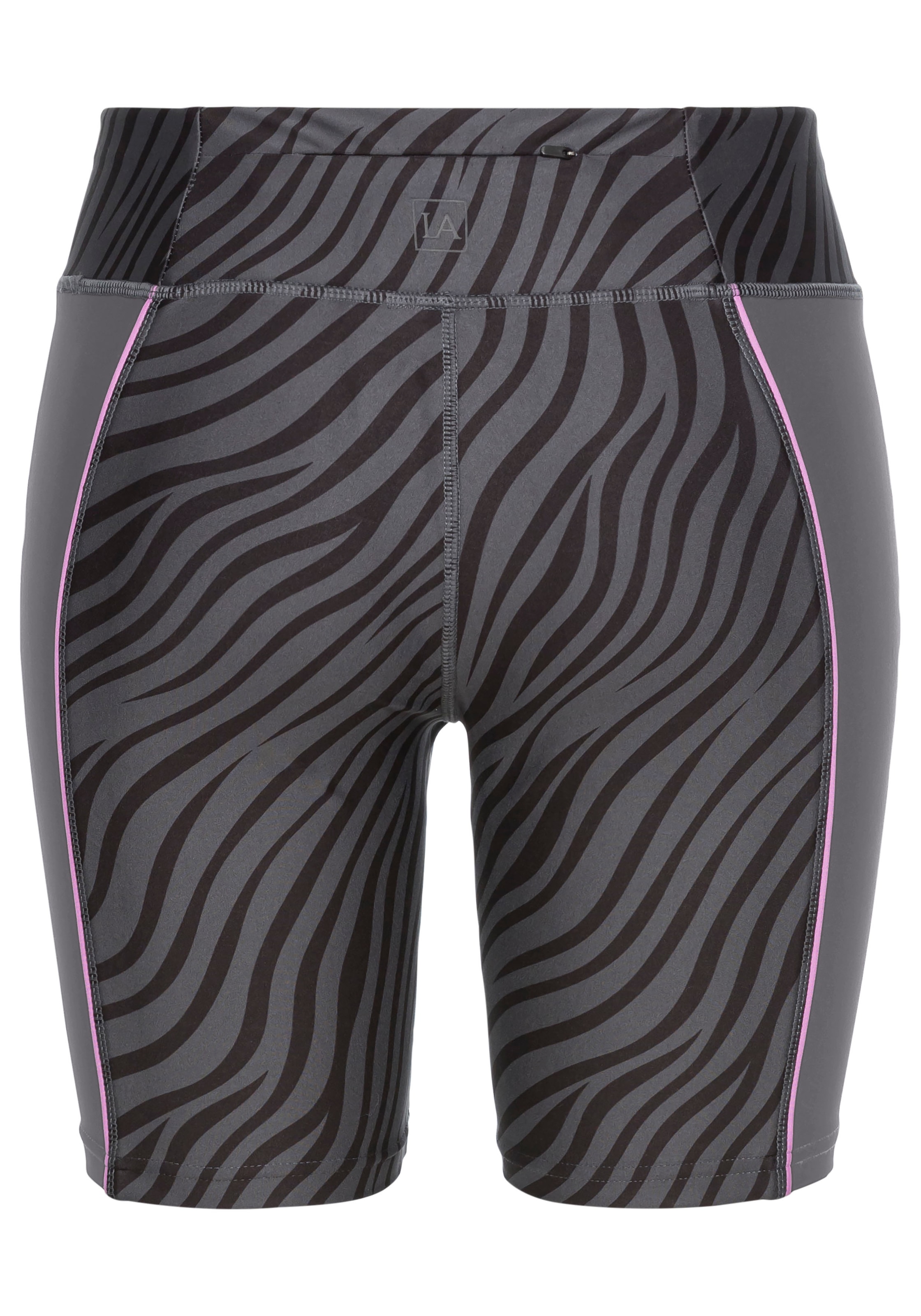 LASCANA ACTIVE Shorts, Sportshorts mit dezentem Zebramuster