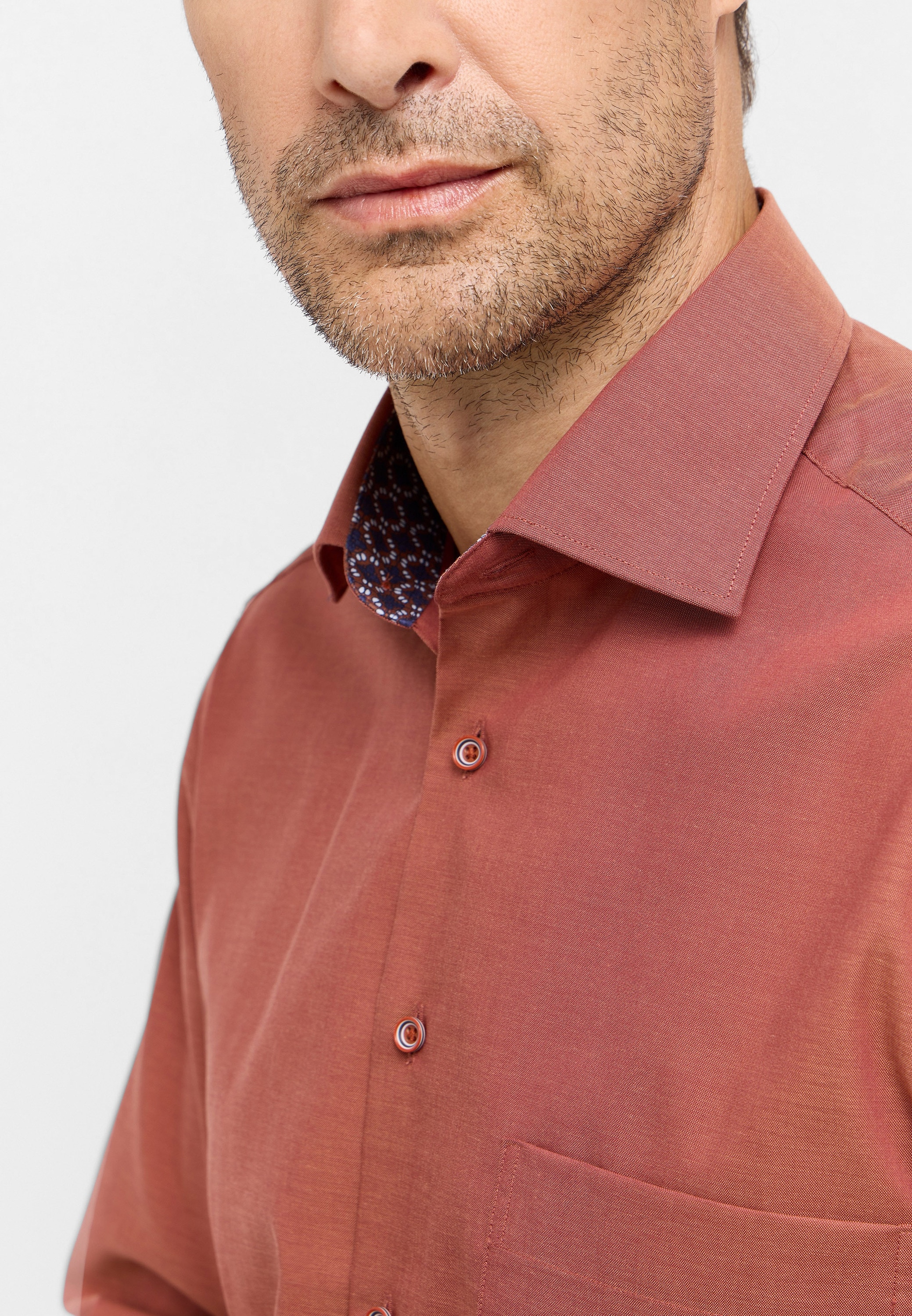 Eterna Langarmhemd »COMFORT FIT« NON IRON (bügelfrei)