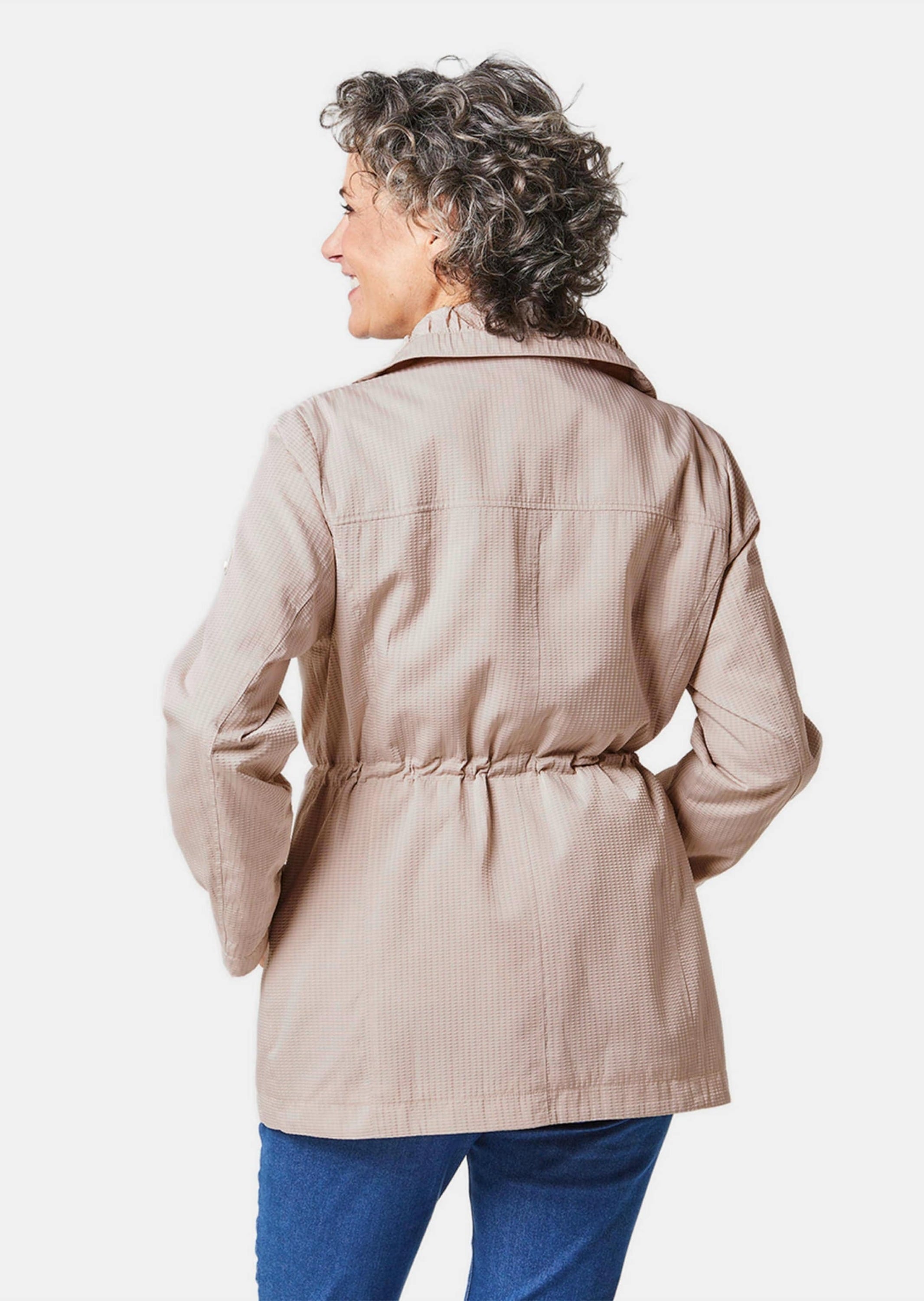 GOLDNER Blouson »Jacke Longjacke aus fein strukturierter Ware«