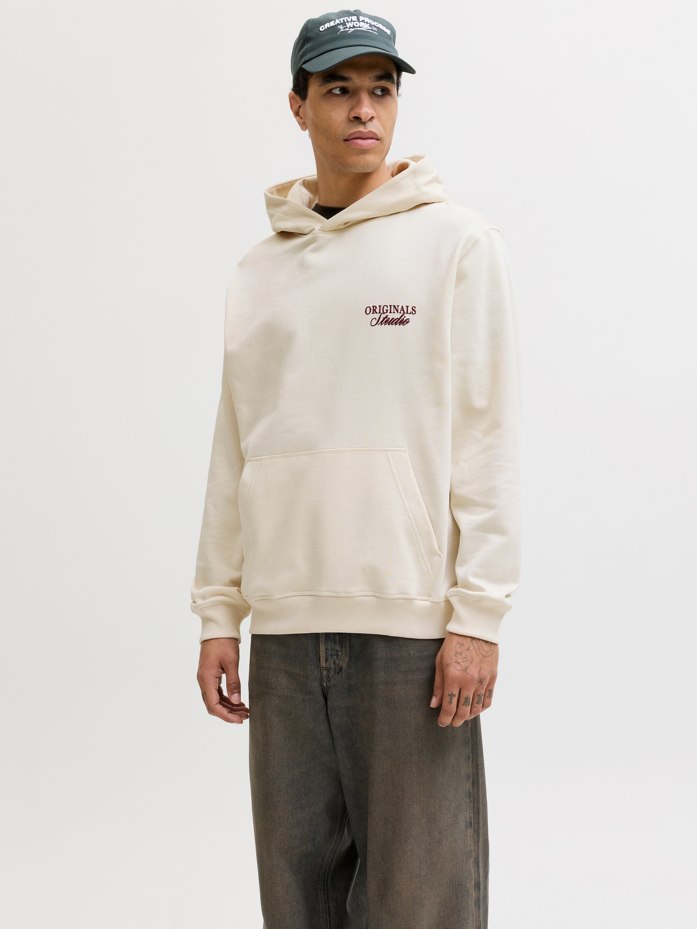 Jack & Jones Kapuzensweatshirt »JORNORREBRO TYPO BACK SWEAT HOOD SN«, mit Print
