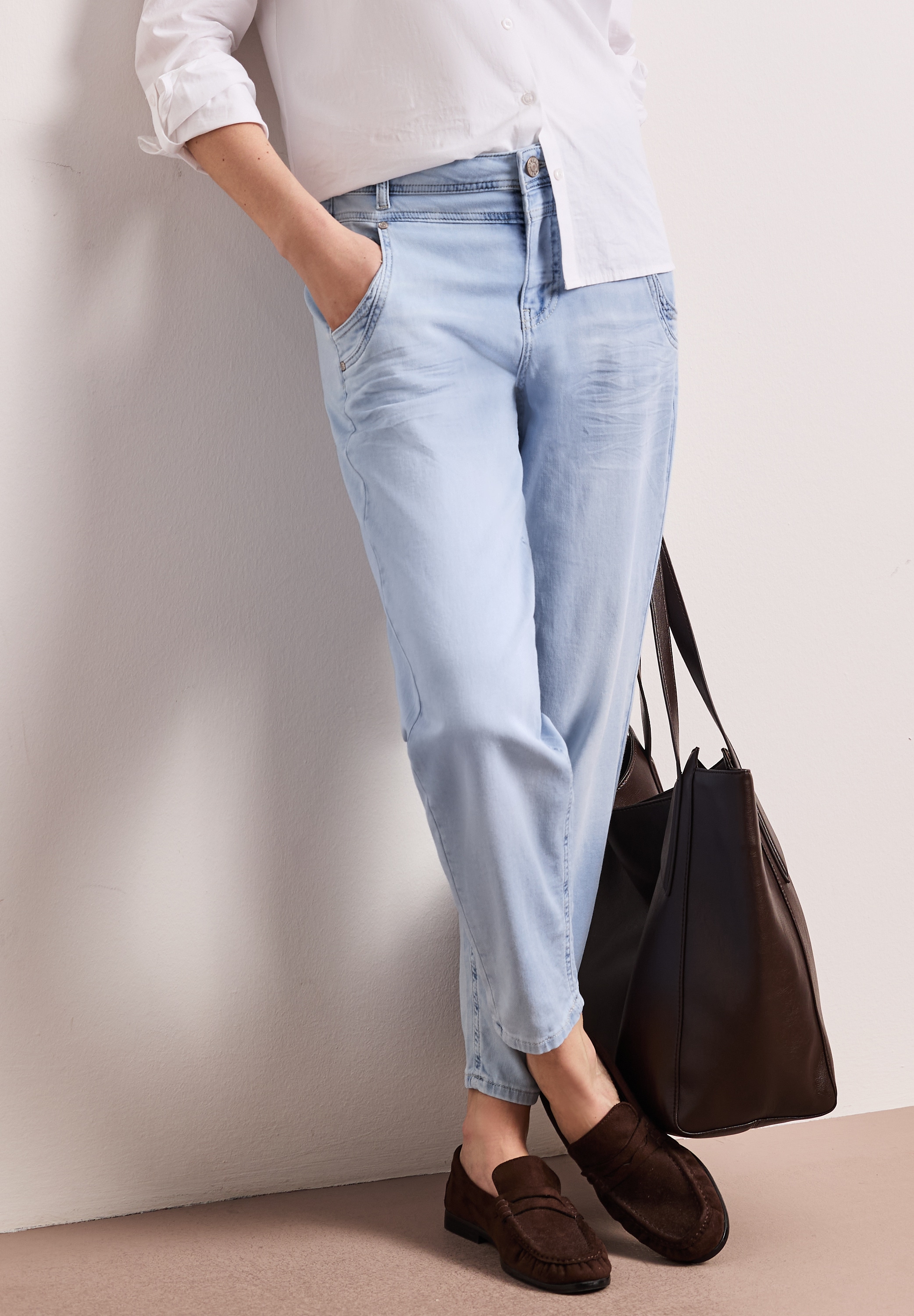 STREET ONE High-waist-Jeans »Style Karrie« mit Taschen