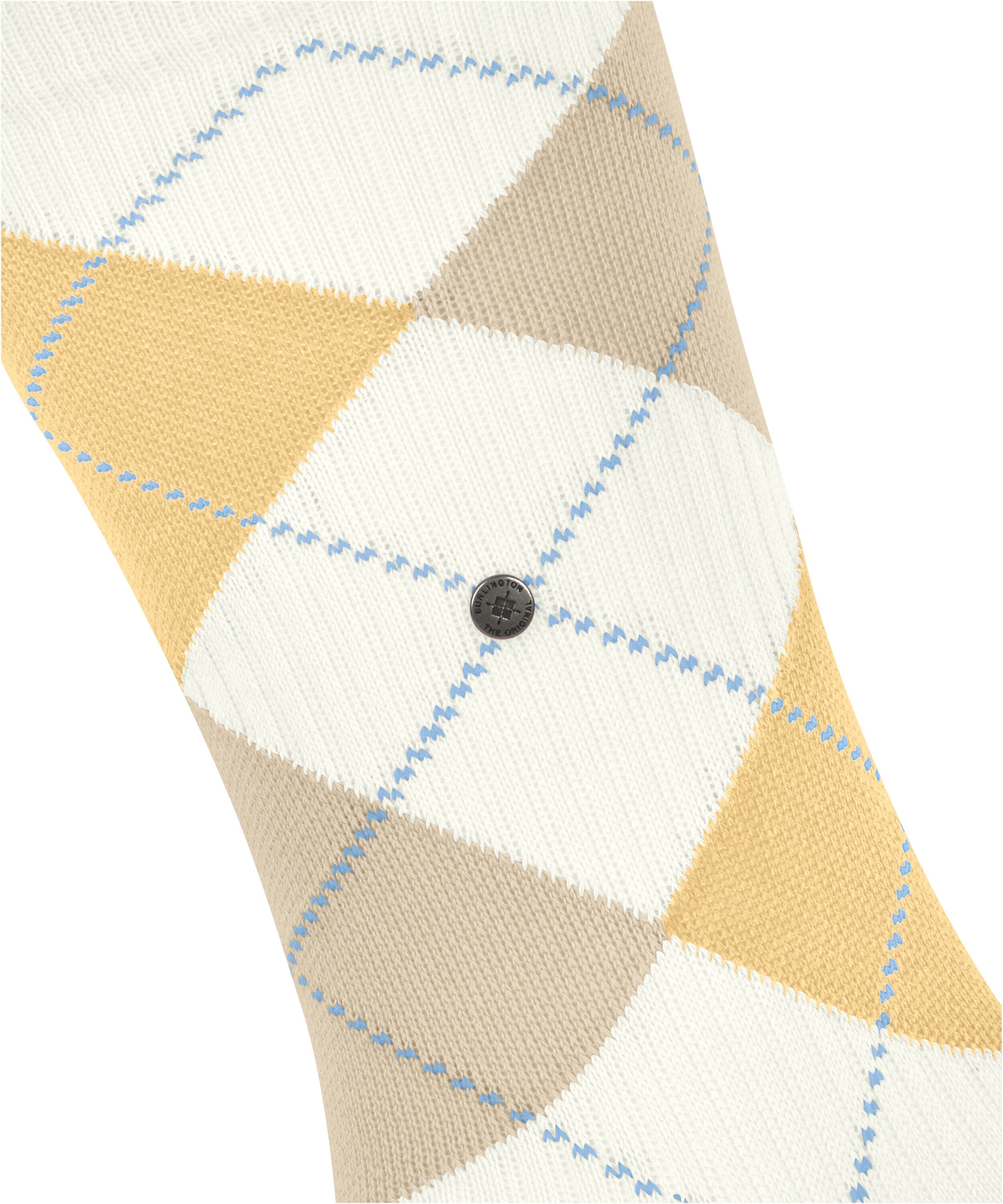 Burlington Socken »Rib Court« Einheitsgröße 40-46, Argyle-Muster, feine Rippenstruktur
