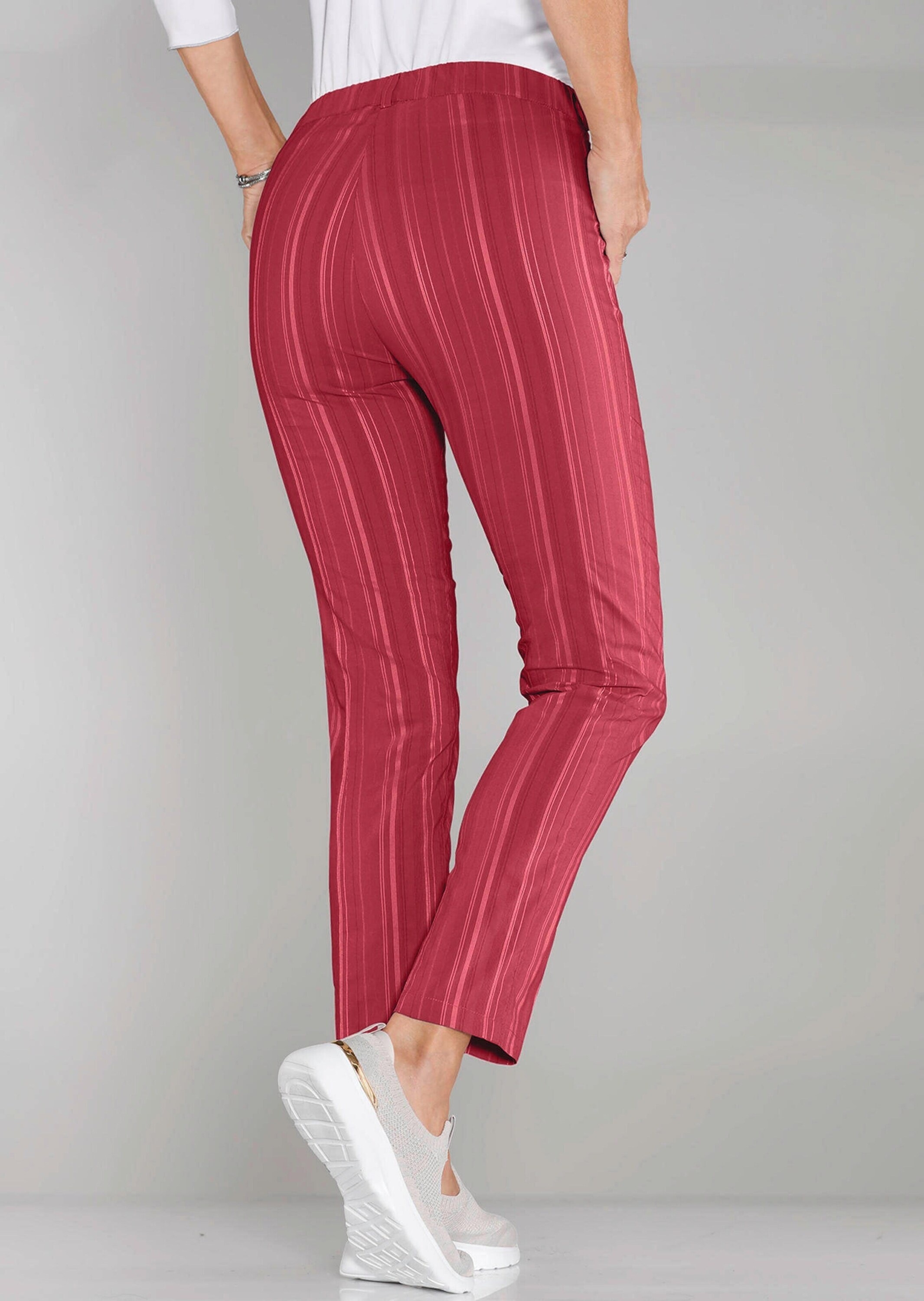 GOLDNER Stoffhose »Sportliche Strukturhose in elastischer Ware«