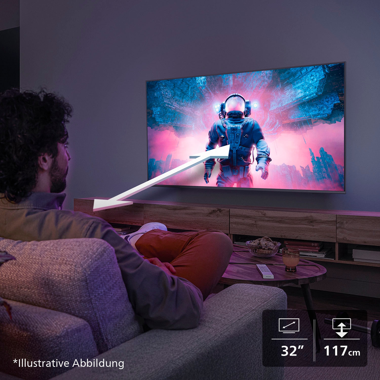 Philips LED-Fernseher »32PFS6000/12«, Full HD, Smart-TV