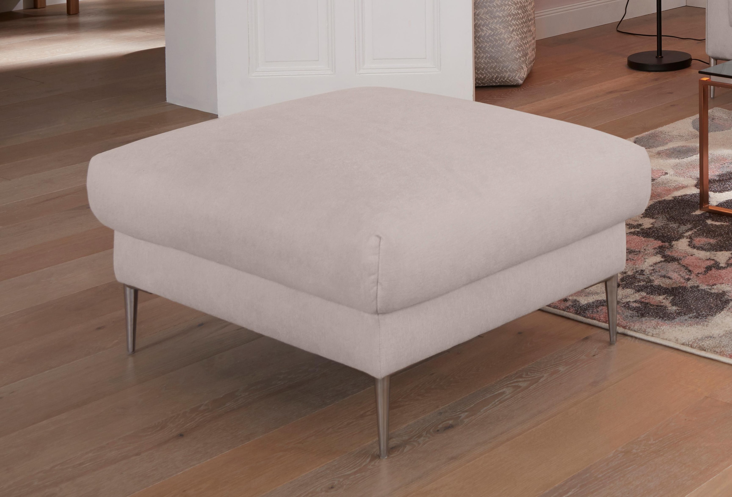 Guido Maria Kretschmer Home&Living Hocker »Lille, elegant und bequem durch Komfortsitzhöhe 46cm, hoher Fuß«