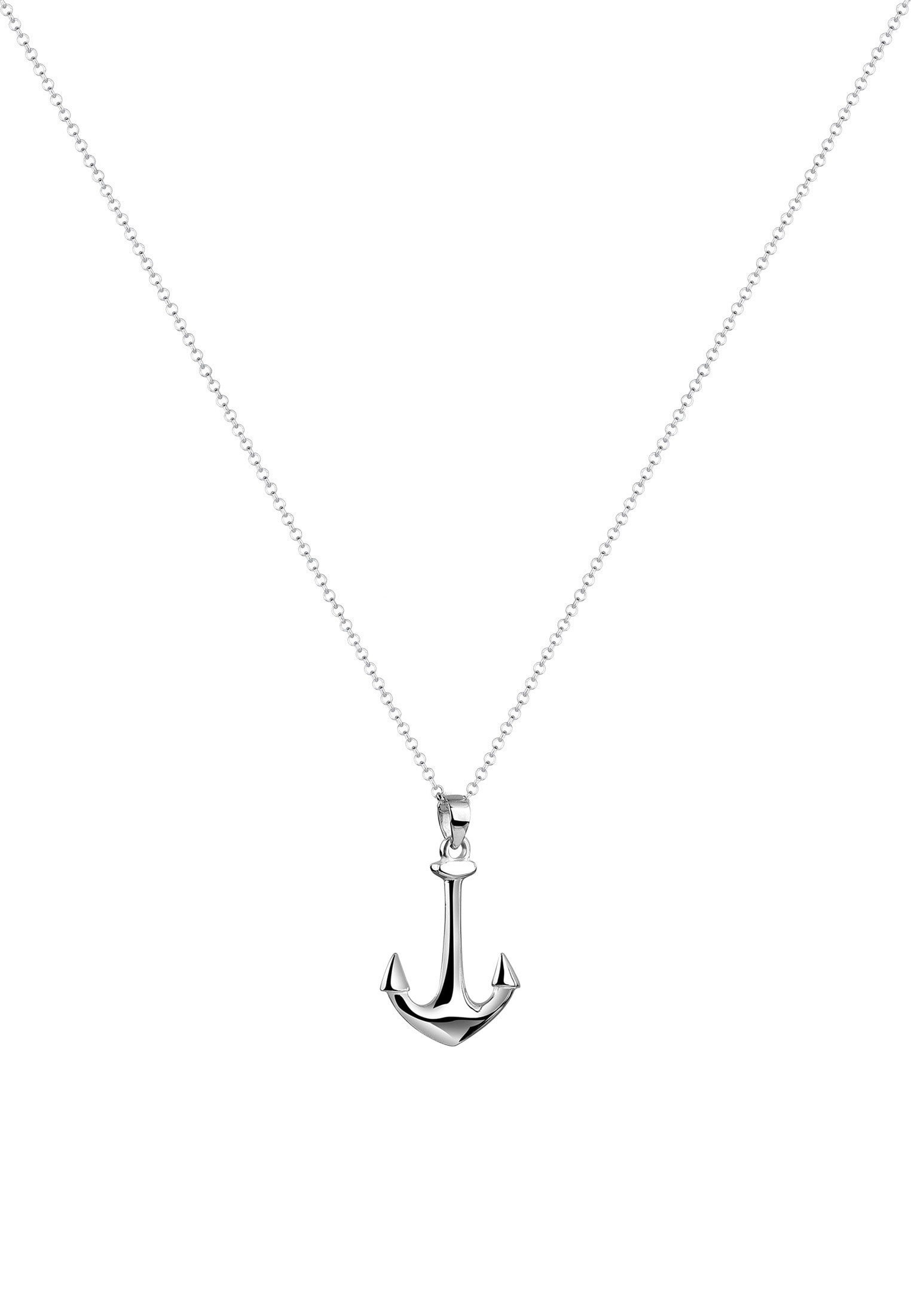 Nenalina Kette mit Anhänger »Halskette Anker Anhänger Symbol Maritim Anchor 925 Silber«