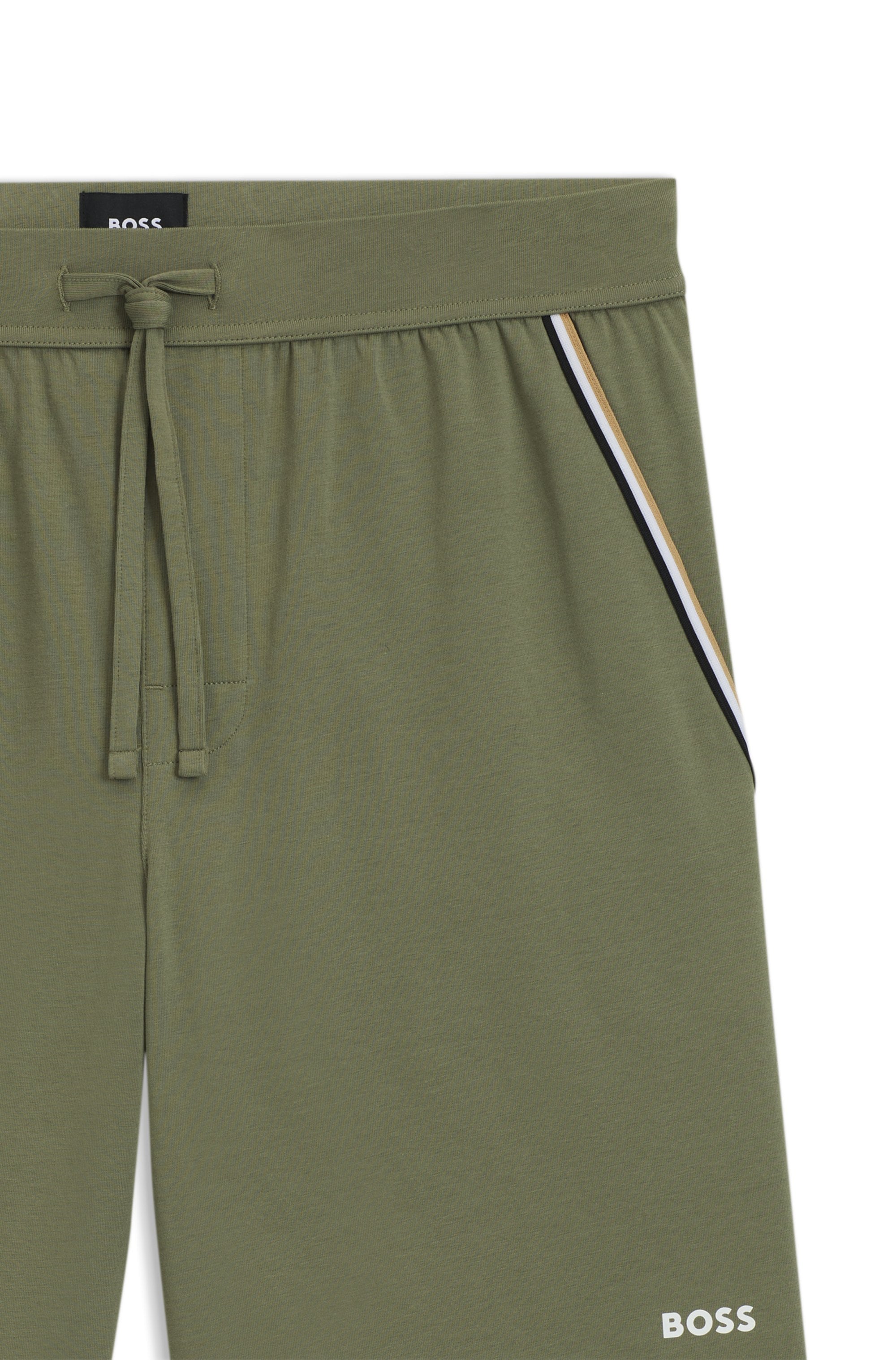 BOSS Pyjamashorts »Unique«, aus elastischer Baumwolle mit Tape-Details