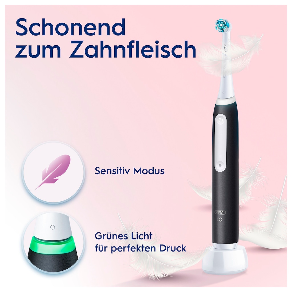 Oral-B Elektrische Zahnbürste »iO Series 3«, 1 St. Aufsteckbürsten, Magnet-Technologie