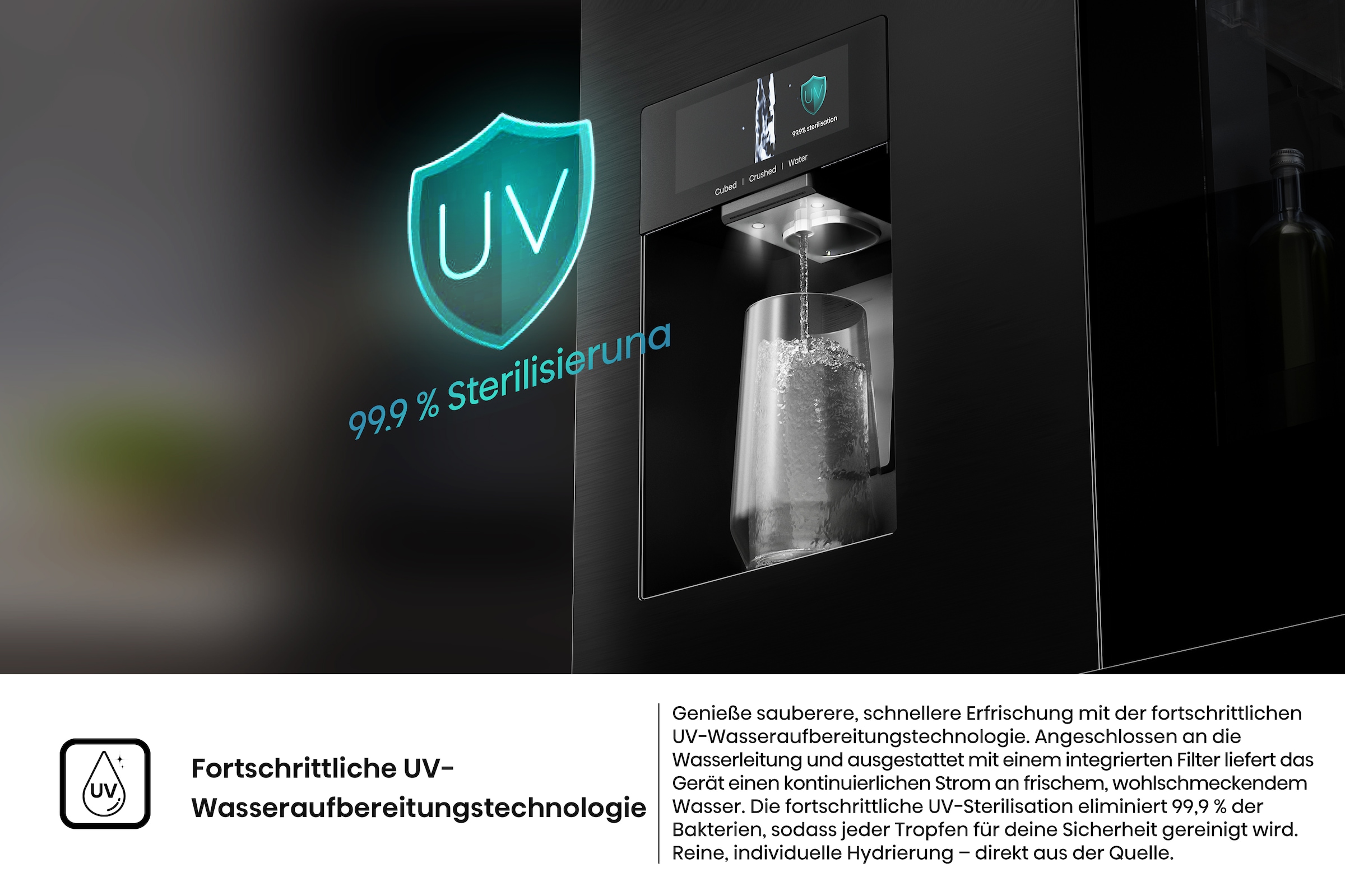 Hisense Multi Door »RQ600P7SKE« 179 cm hoch 91,4 cm breit PureViewDoor - immer sehen was im Kühlschrank ist