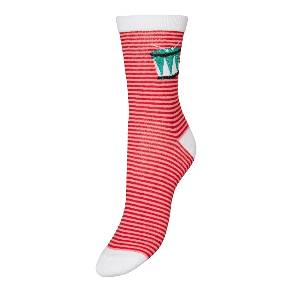 Vero Moda Socken »VMELF SOCKS GIFTBOX XMAS«, (Packung, 4 Paar)