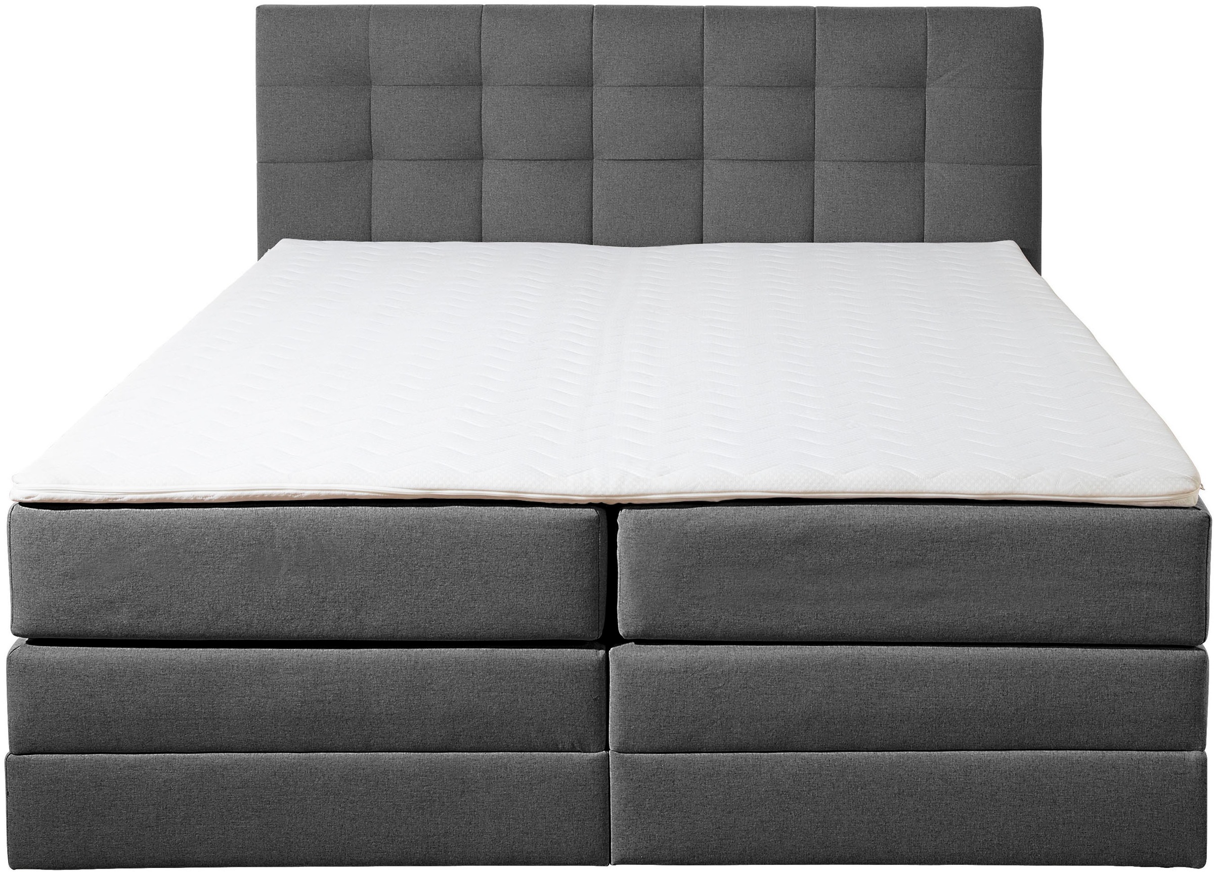 Places of Style Boxspringbett »Ethan«, inkl. Topper und geräumigen Bettkasten erhältlich in H2, H3 und H4