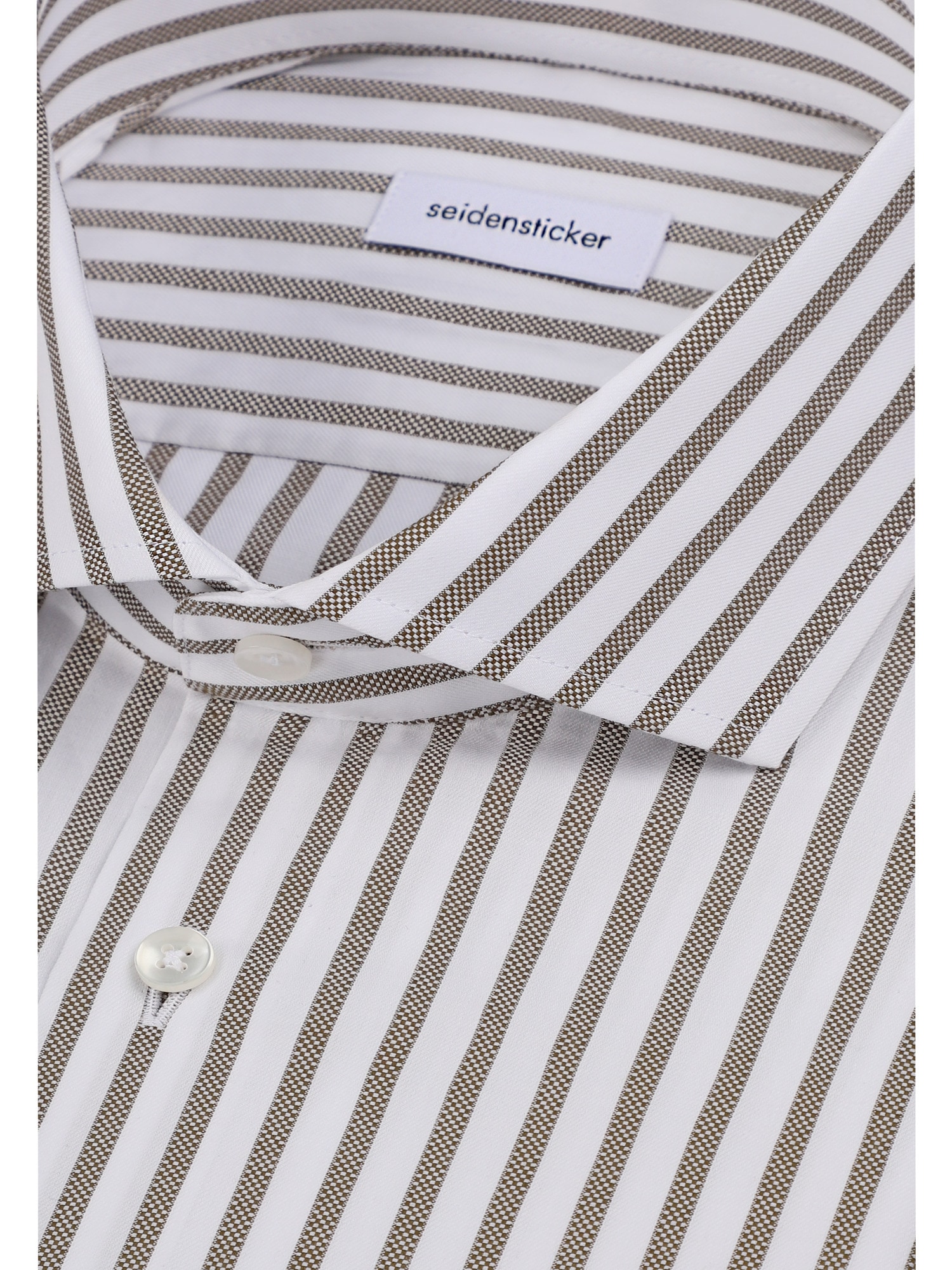 seidensticker Businesshemd »Schwarze Rose« Shaped 1/1 Kentkragen Gestreift