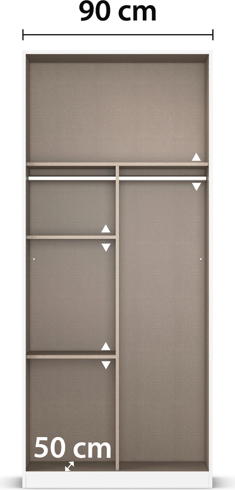rauch Drehtürenschrank »Reflect« mit Spiegelfront, inkl. praktischer Inneneinteilung