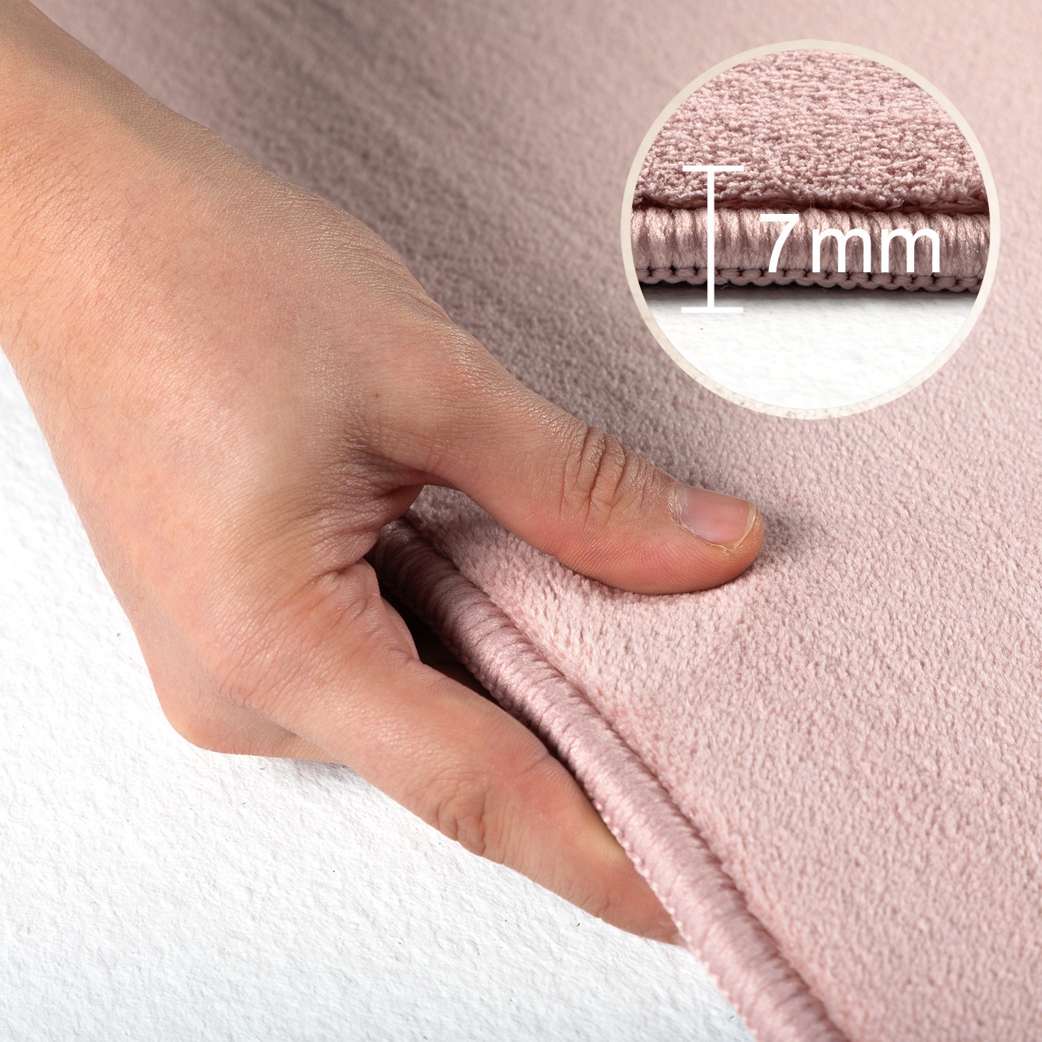 Ayyildiz Teppiche Teppich »SKY 5400«, rund, 7 mm Höhe, Besonders weich / Softfllor / waschbar
