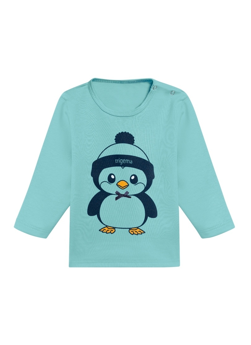 Sweatshirt »TRIGEMA Langarmshirt mit süßem Pinguin-Print«