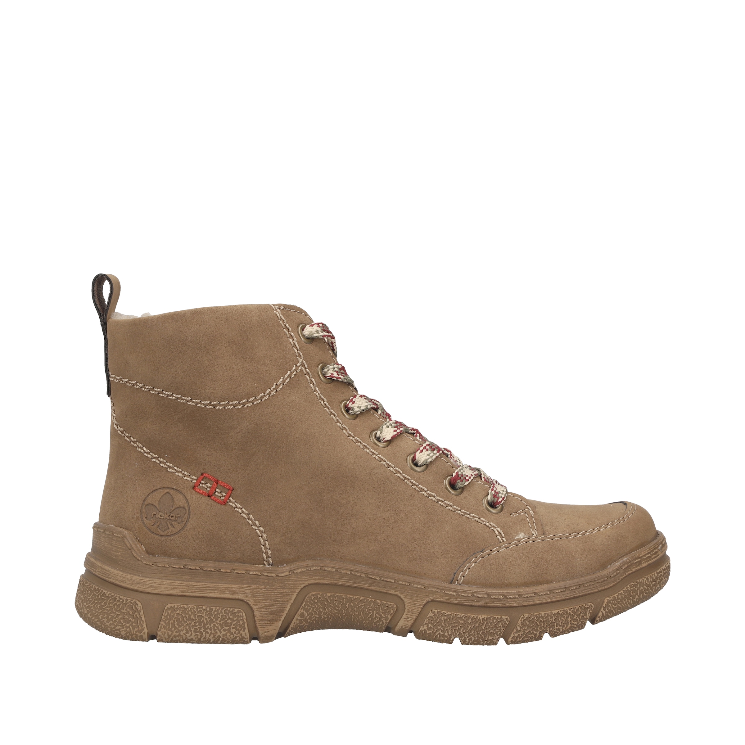 Rieker Winterboots  Schnürboots, Schnürstiefelette mit Warmfutter und Ziersteppung