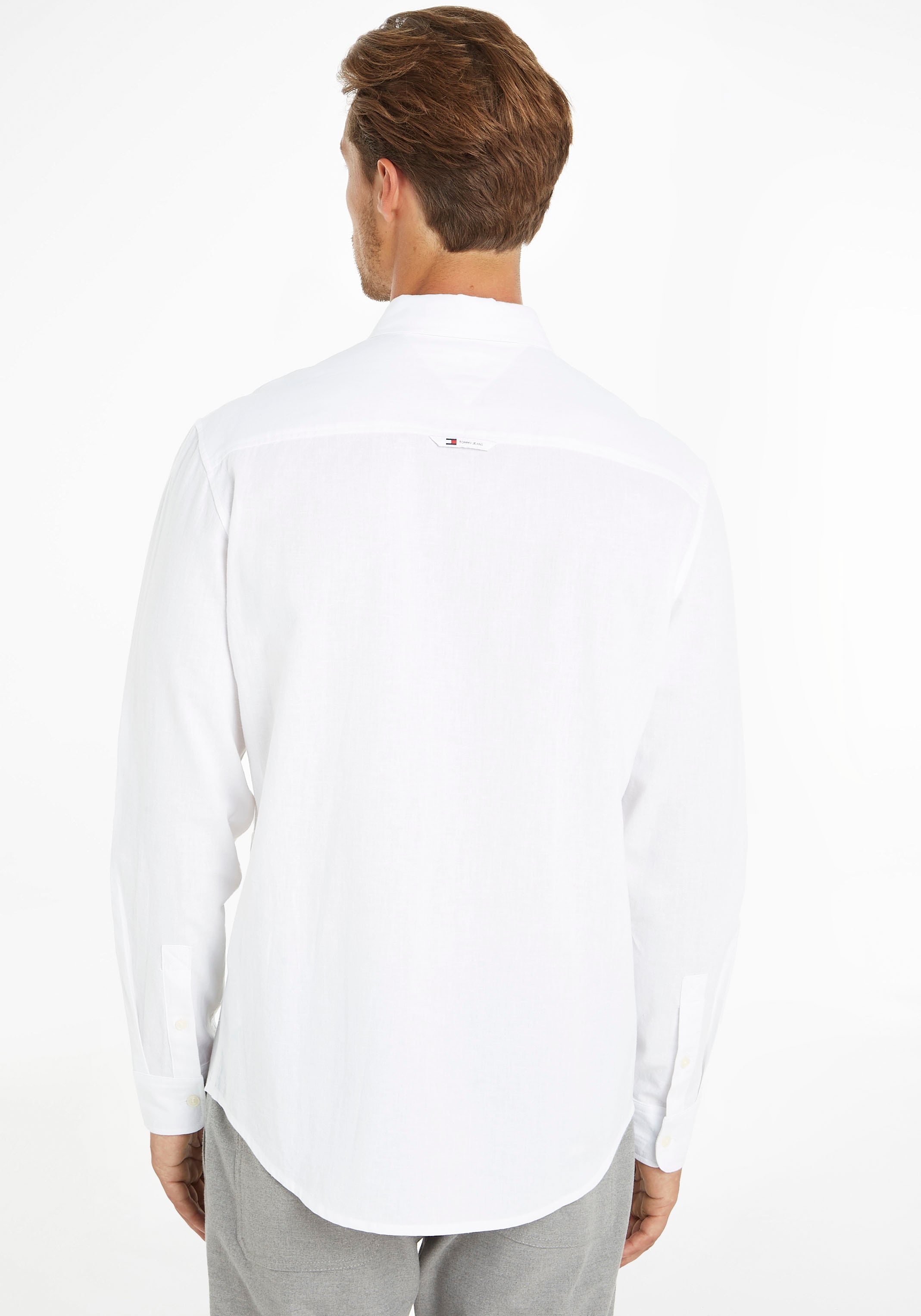 Tommy Jeans Langarmhemd »TJM REG LINEN BLEND SHIRT«