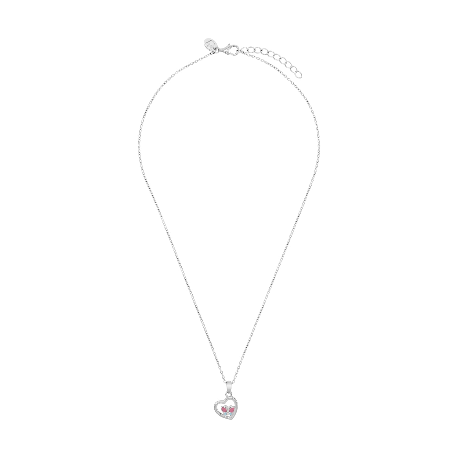 Prinzessin Lillifee Kette mit Anhänger »Herz/Schmetterling-Optik« mit Zirkonia (synth.)