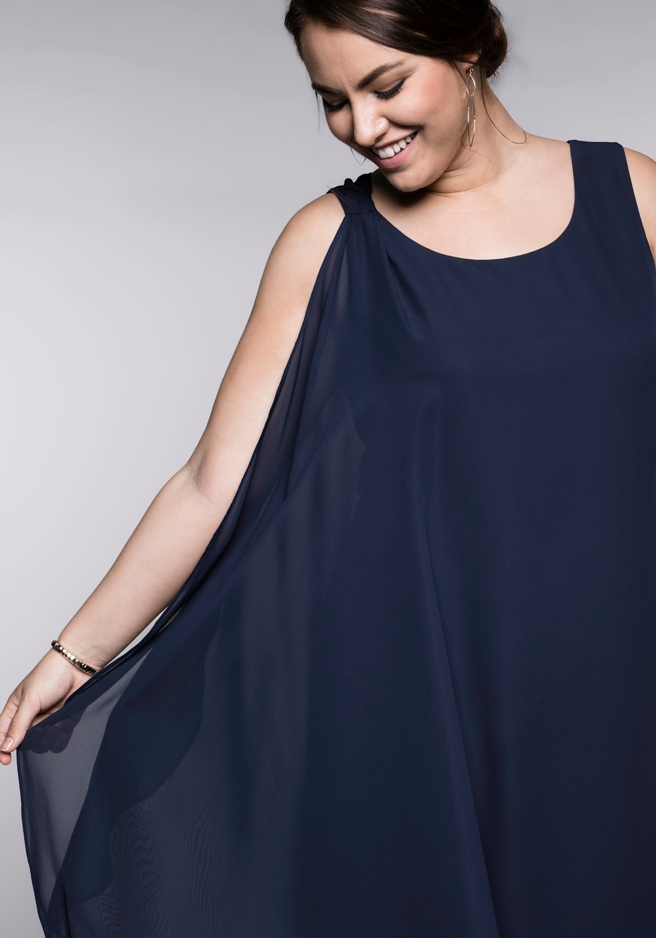 Sheego Chiffonkleid »Kleid«