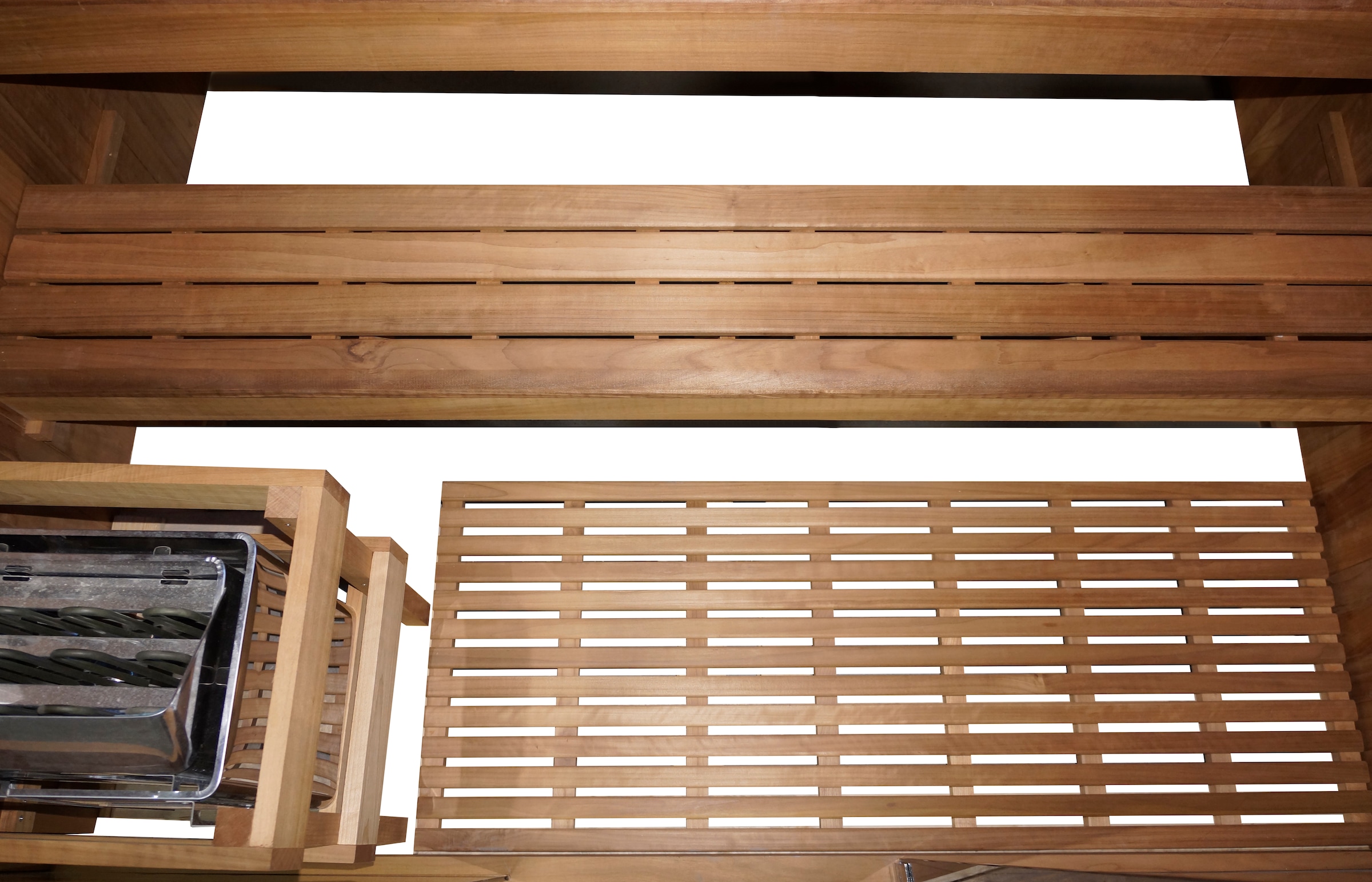 Sanotechnik Sauna »»KOTKA« mit Infrarotkabine« geeignet für 5 Personen, Espenholz