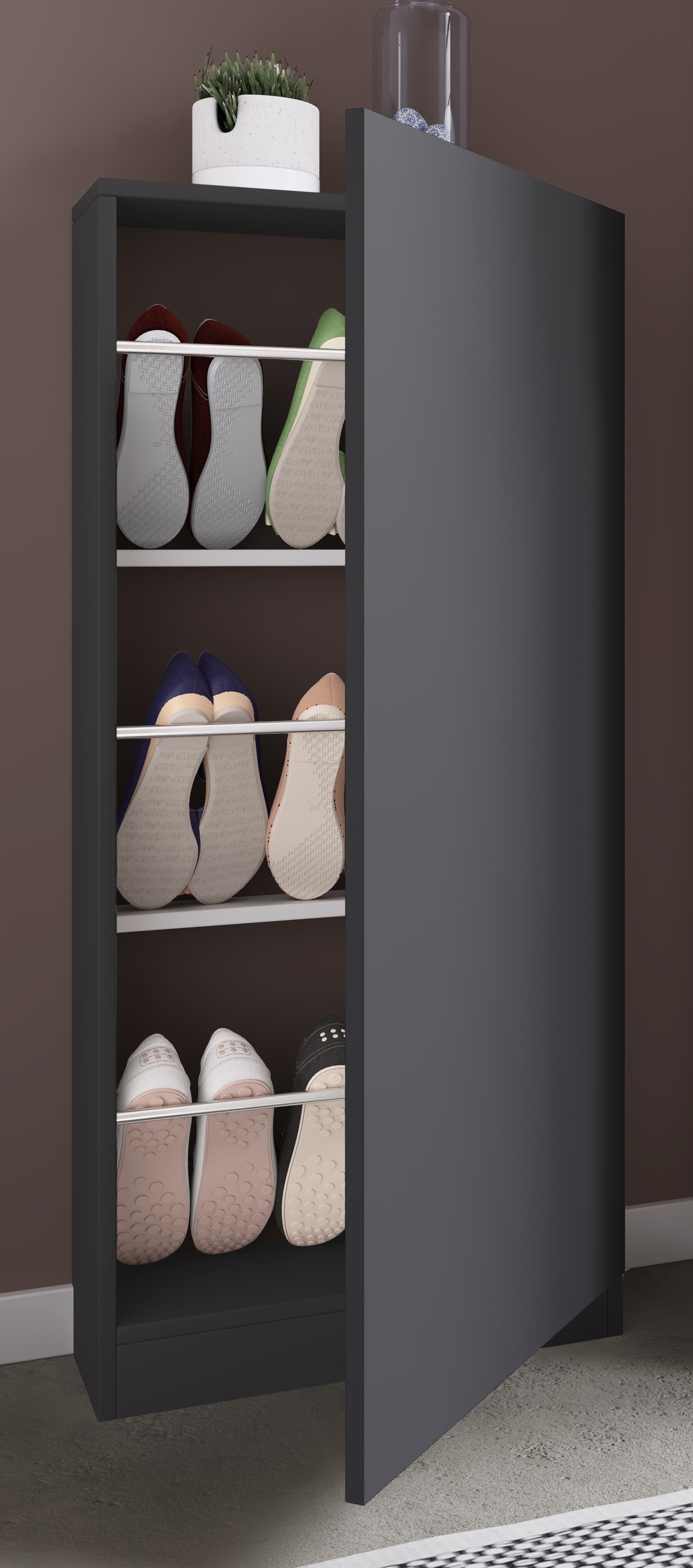 VCM Schuhschrank »Holz Schuhschrank Schuhkommode Fulisa L«